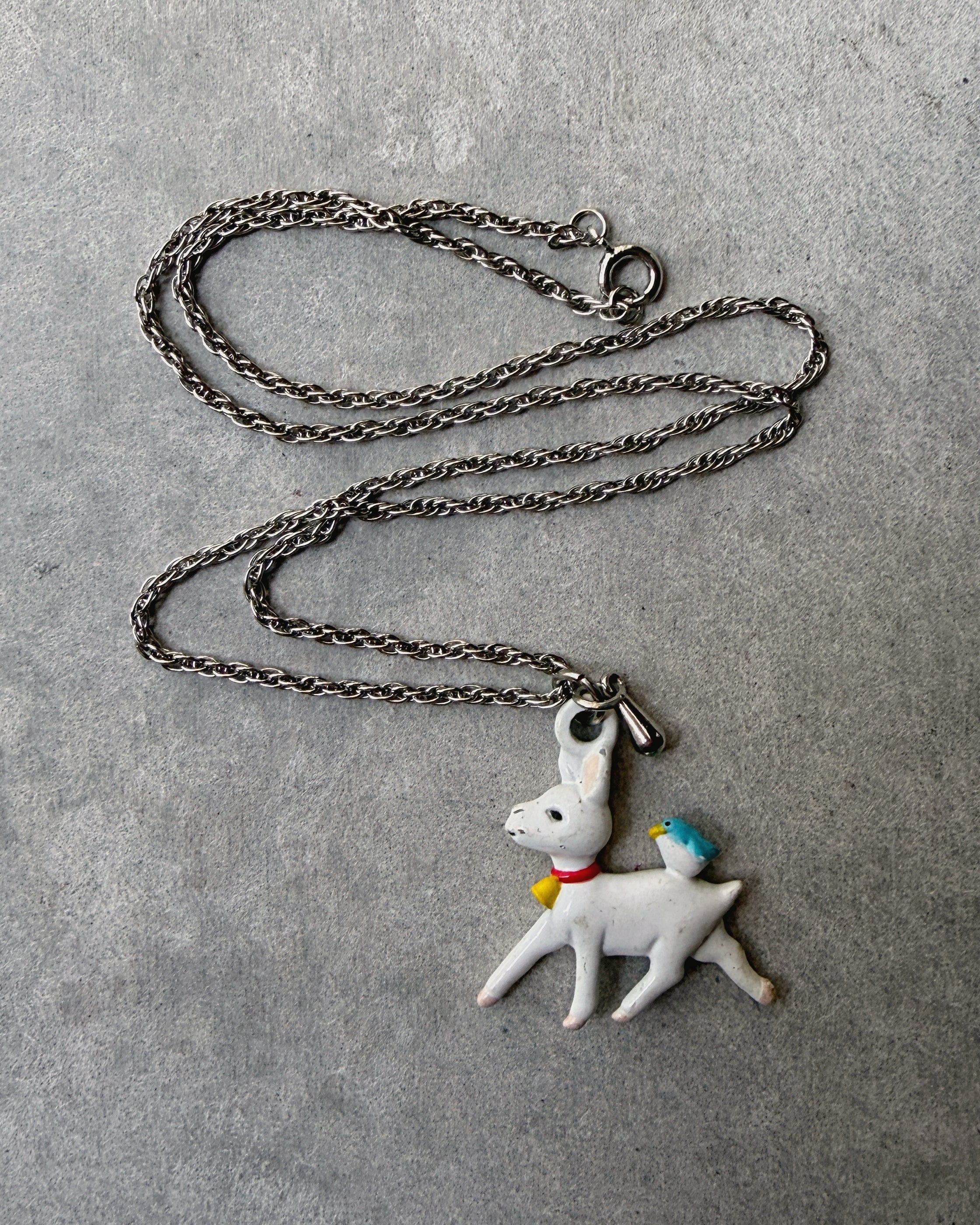 modern marcel : vintage Japanese retro charm necklace
