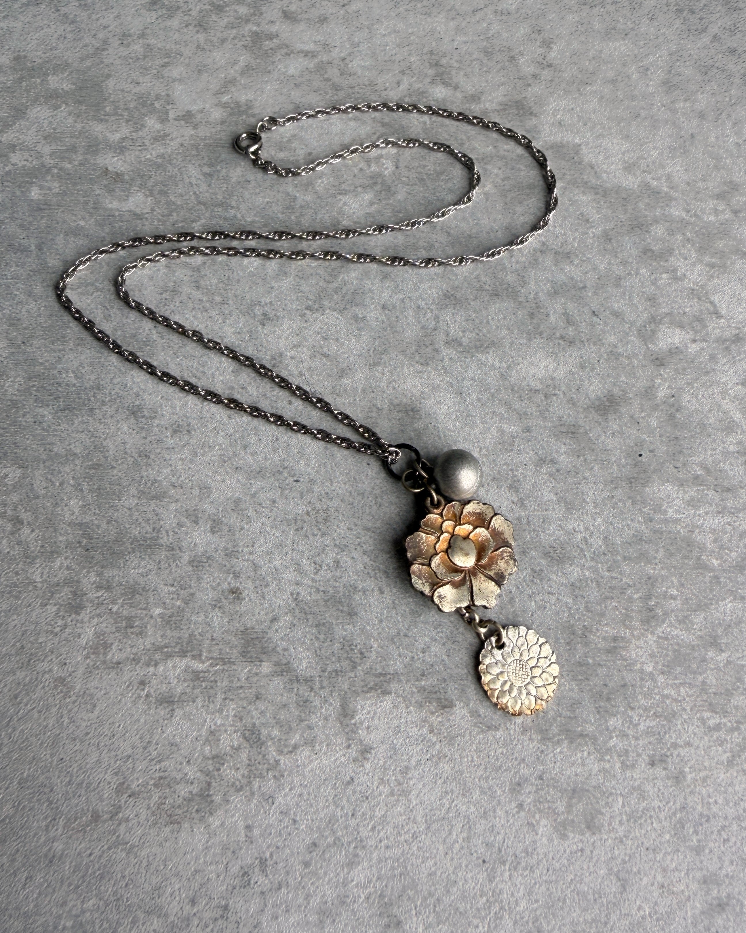 modern marcel : vintage Japanese Boy Scout medallion pendant necklace