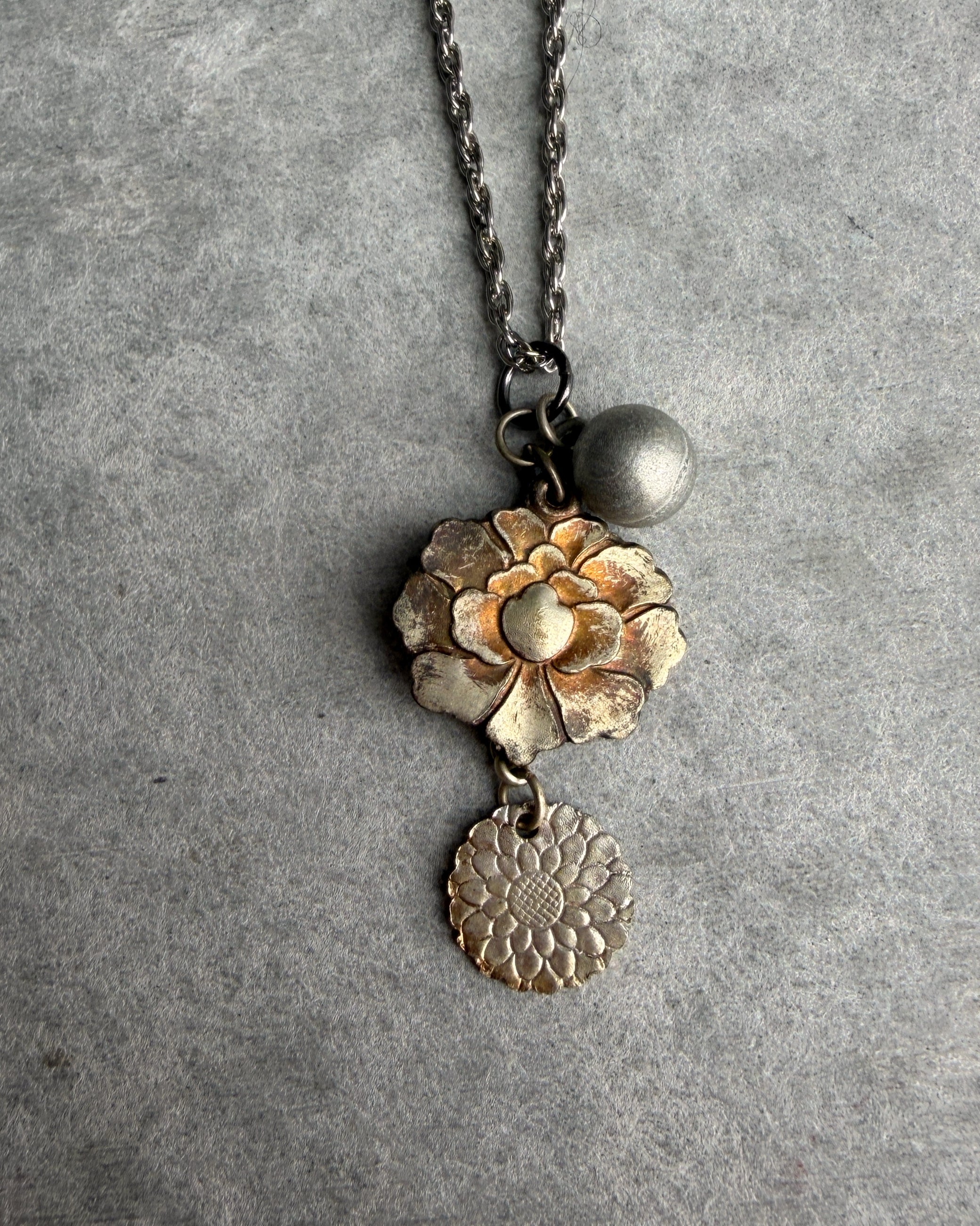 modern marcel : vintage Japanese Boy Scout medallion pendant necklace