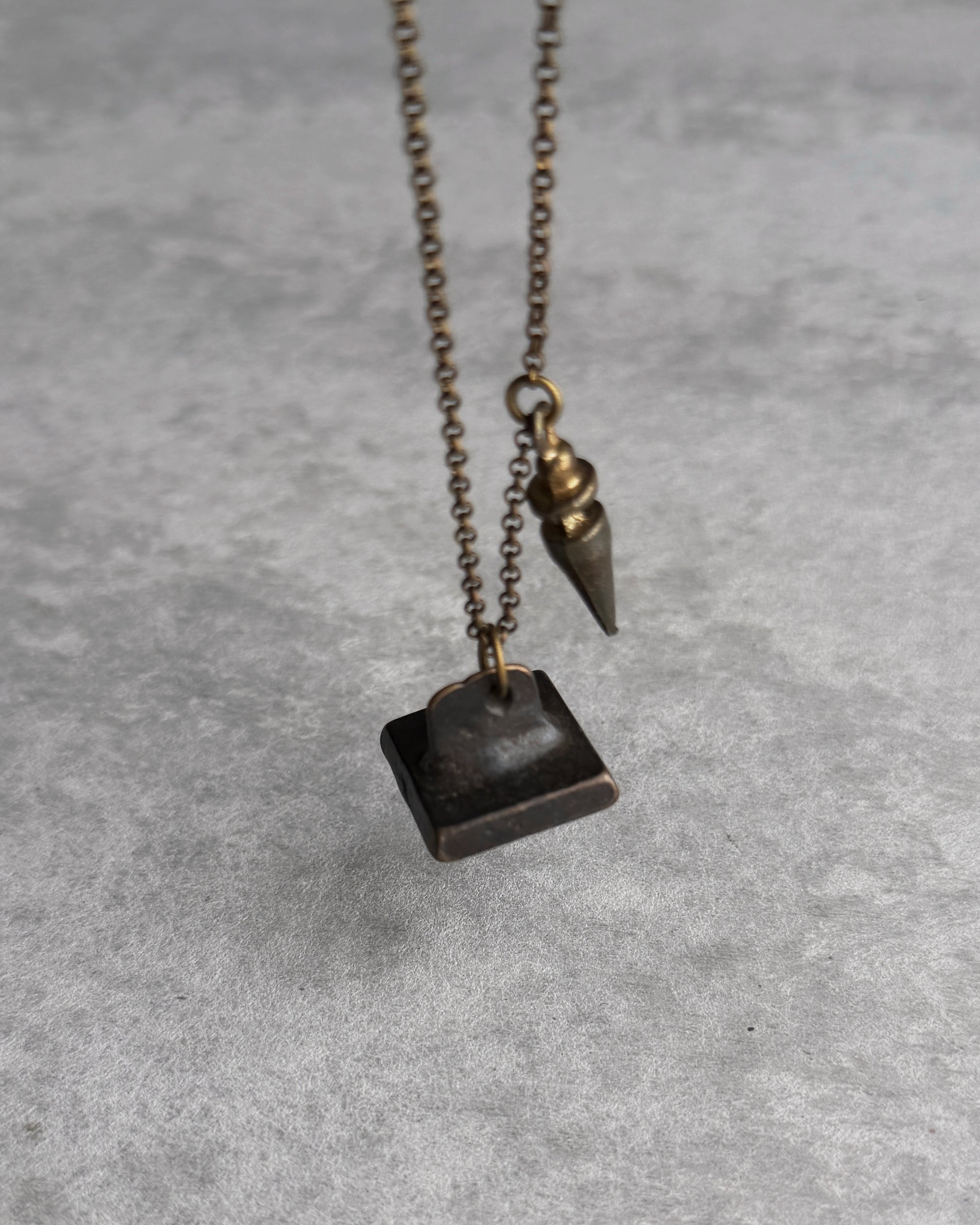 modern marcel : vintage Japanese hanko pendant necklace