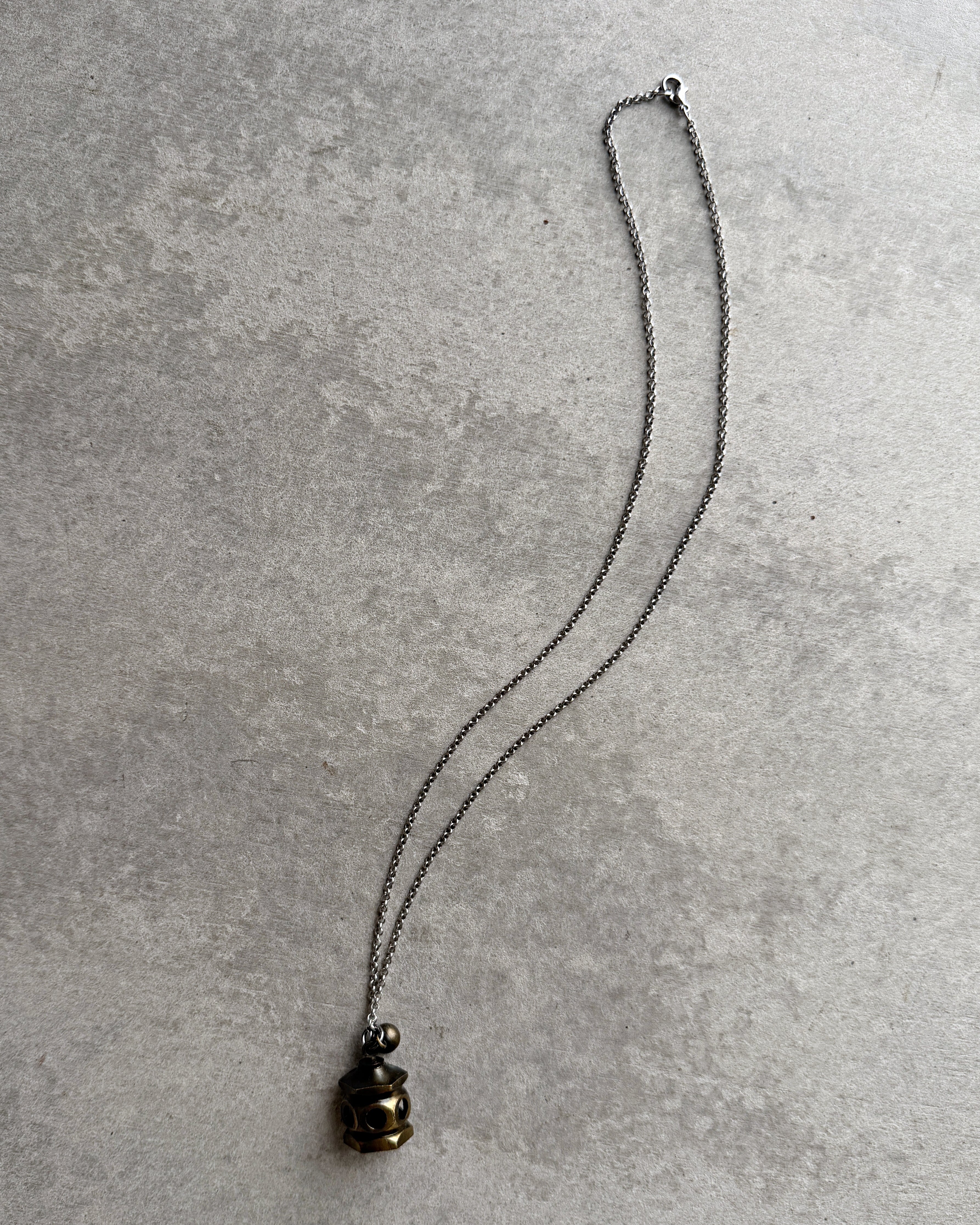 modern marcel : vintage Japanese miniature bell pendant necklace