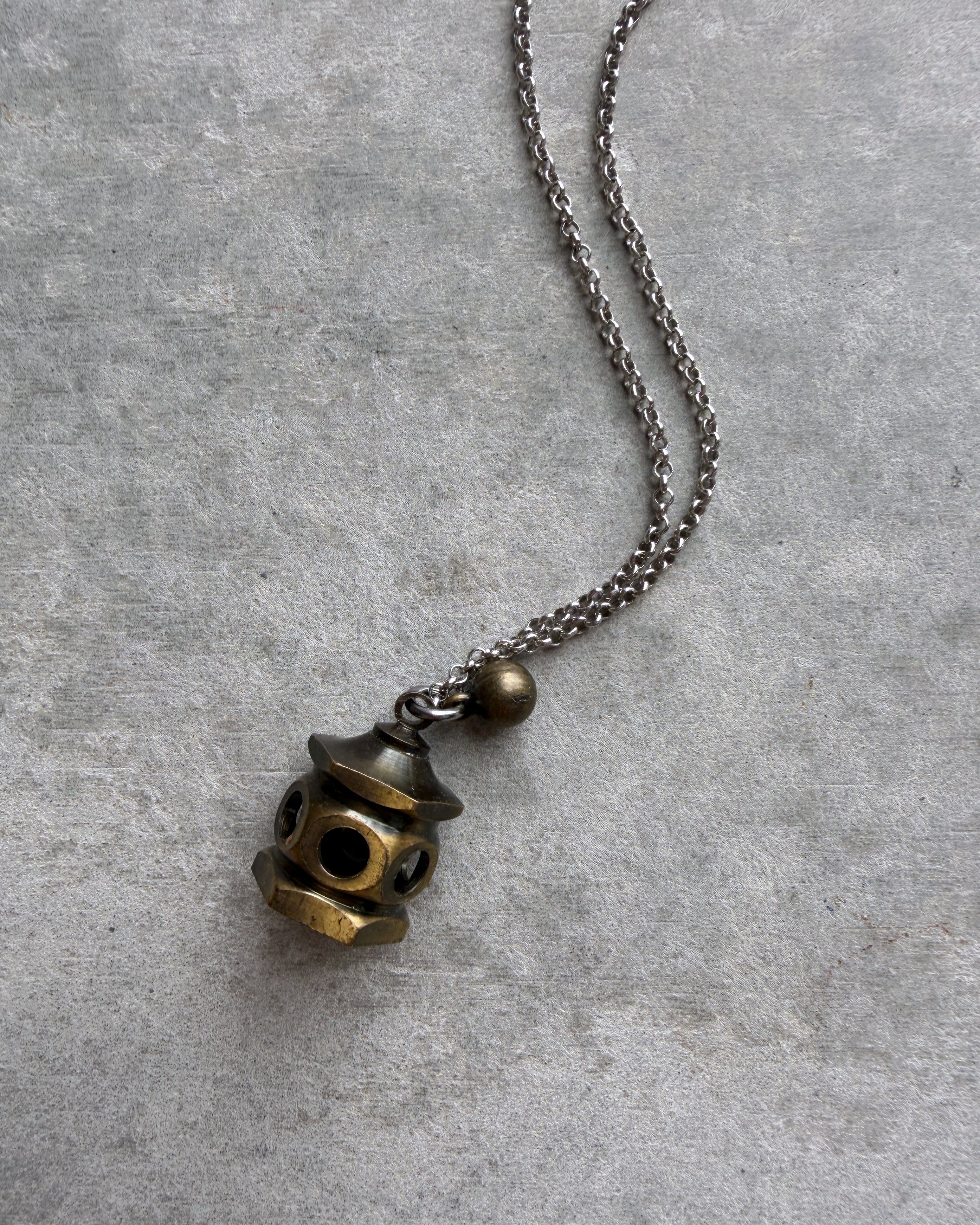 modern marcel : vintage Japanese miniature bell pendant necklace