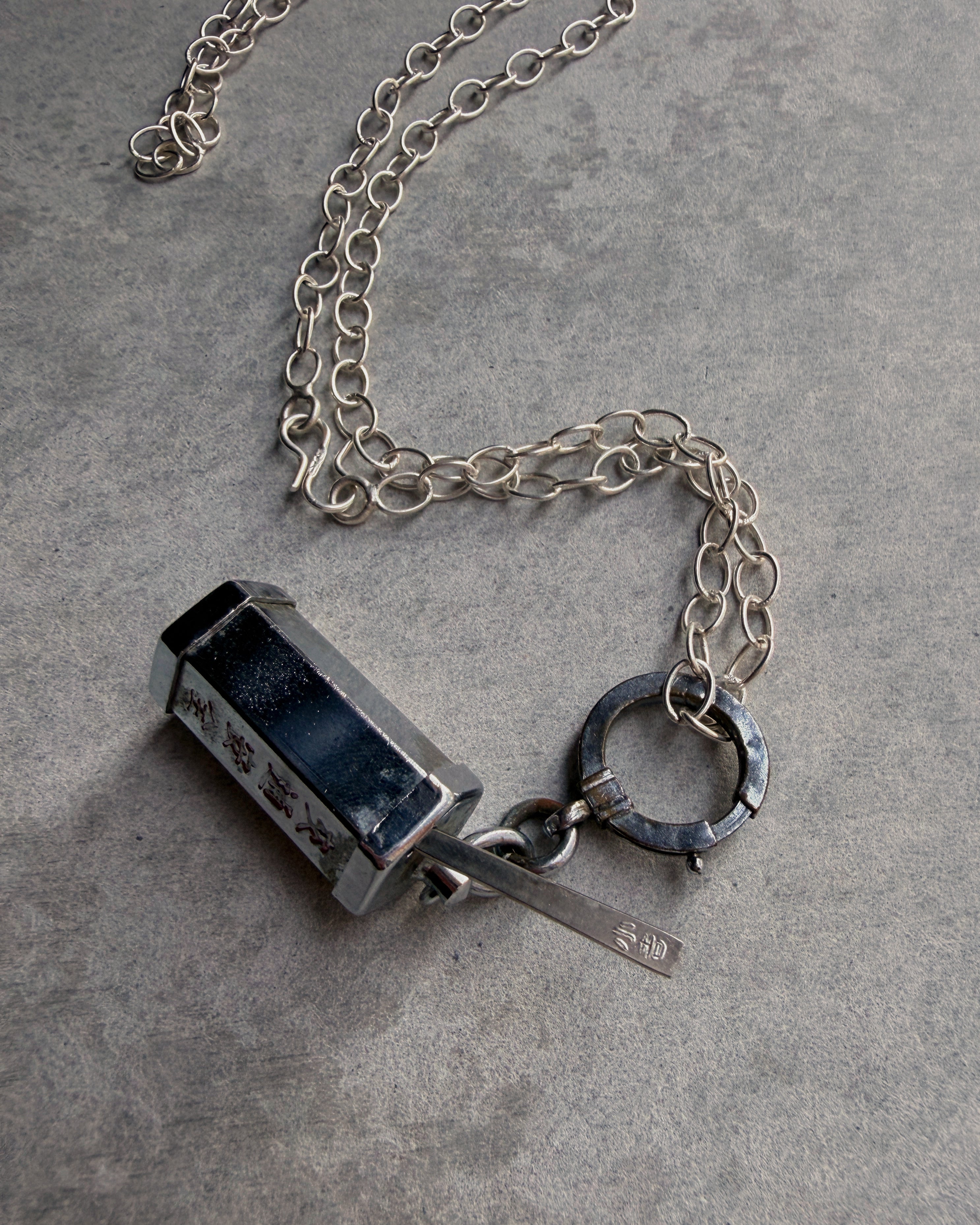modern marcel : vintage Japanese omikuji pendant necklace