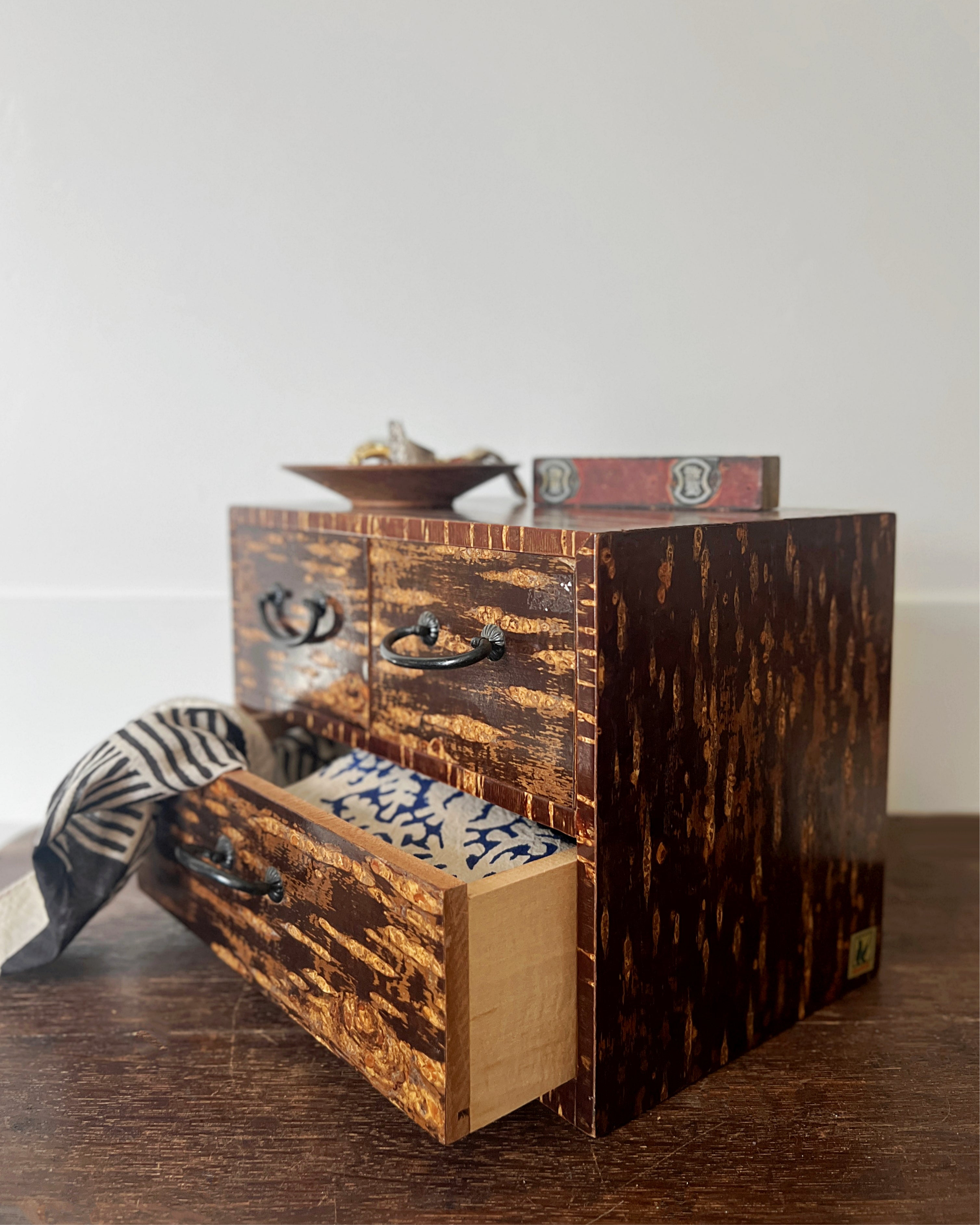 vintage wooden drawers