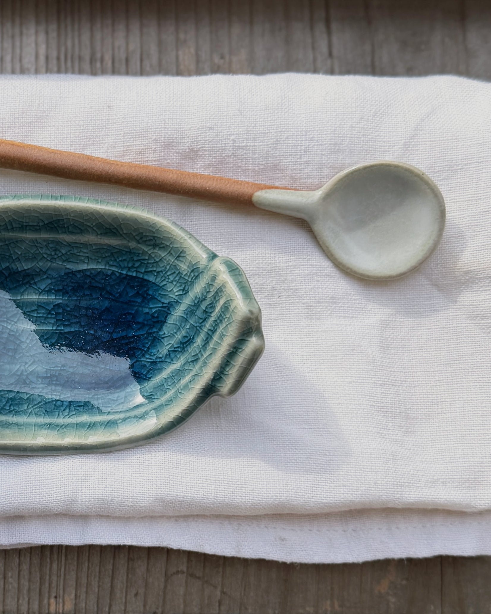 Mino Ware : ceramic bamboo dish