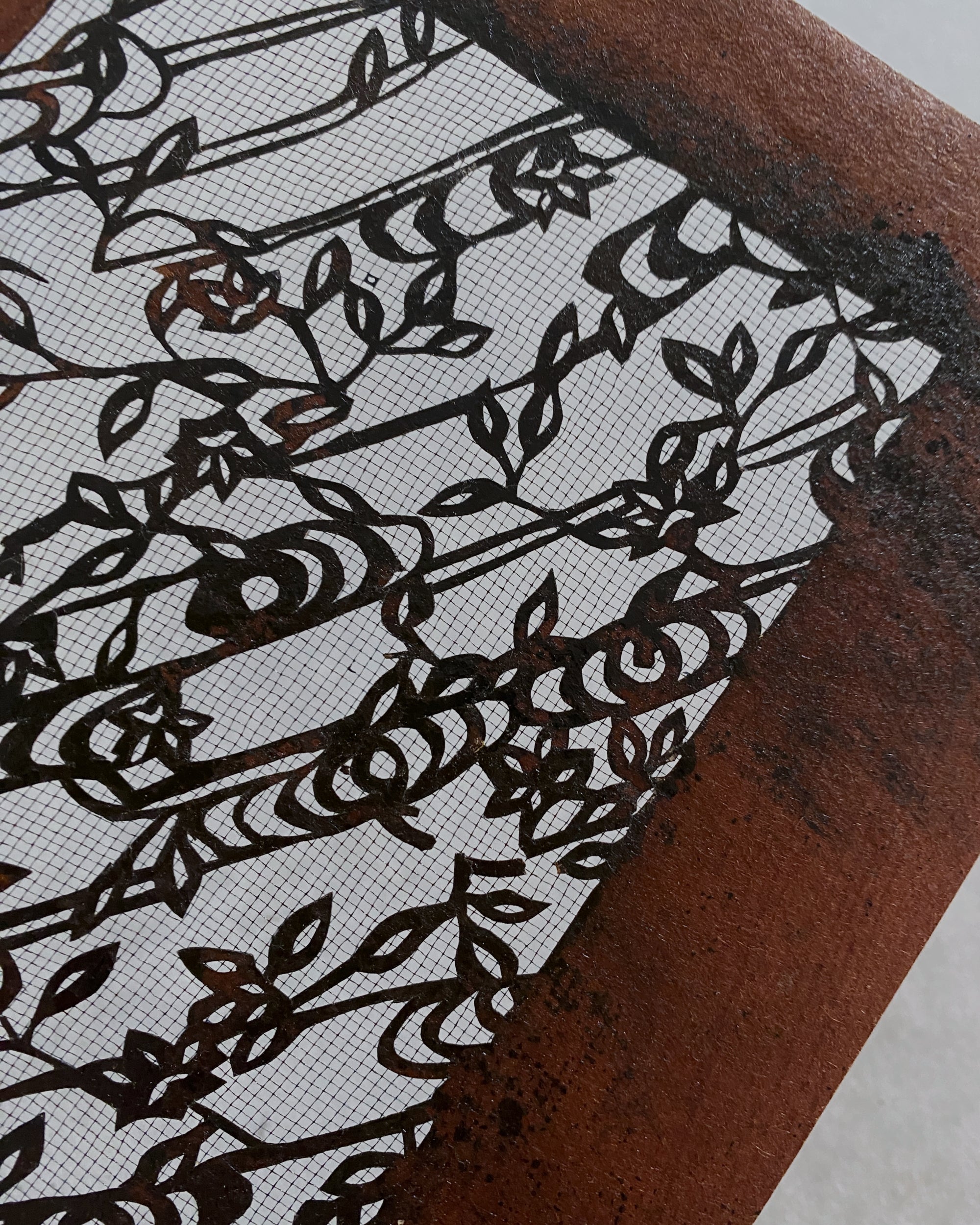 vintage japanese katagami stencil