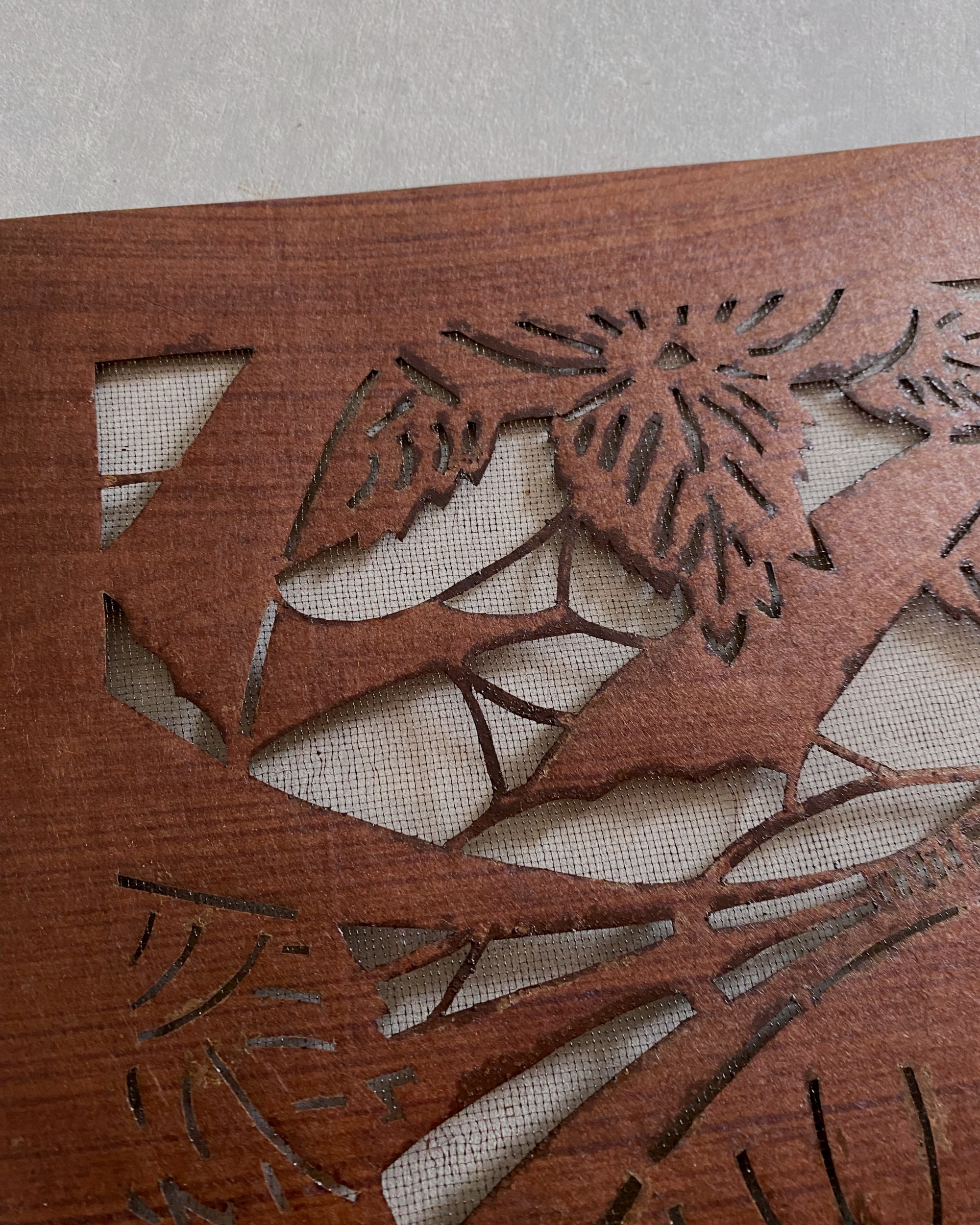 vintage japanese katagami stencil