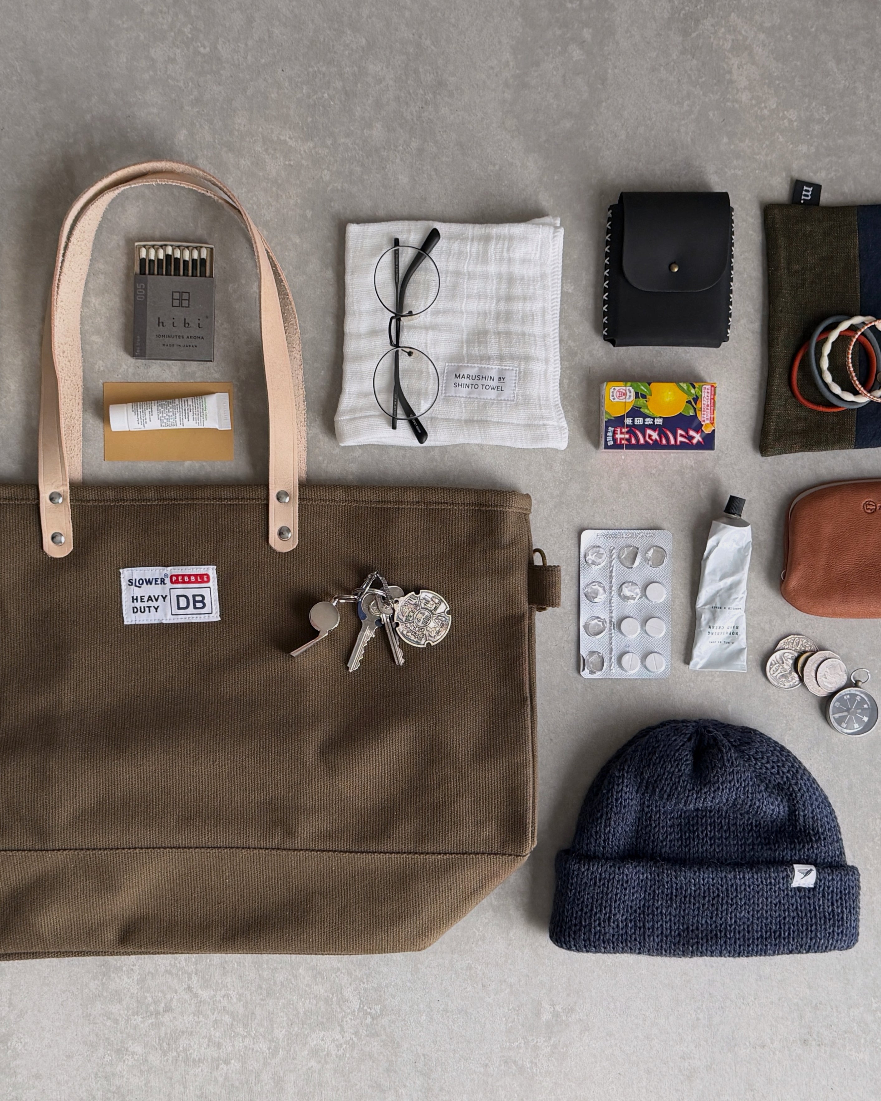 canvas tote bag in olive