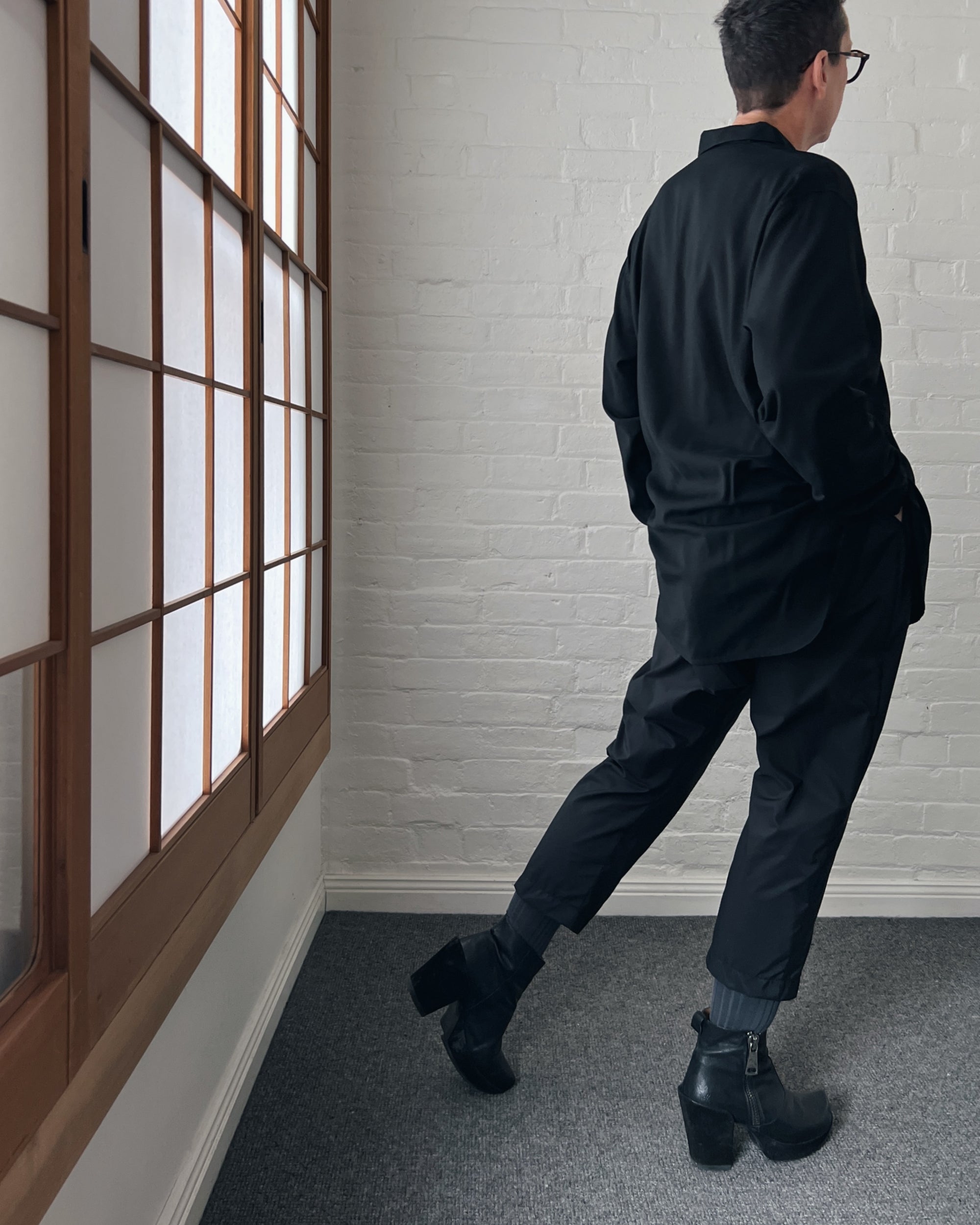 LJ struthers : light weight wool and cotton shirt
