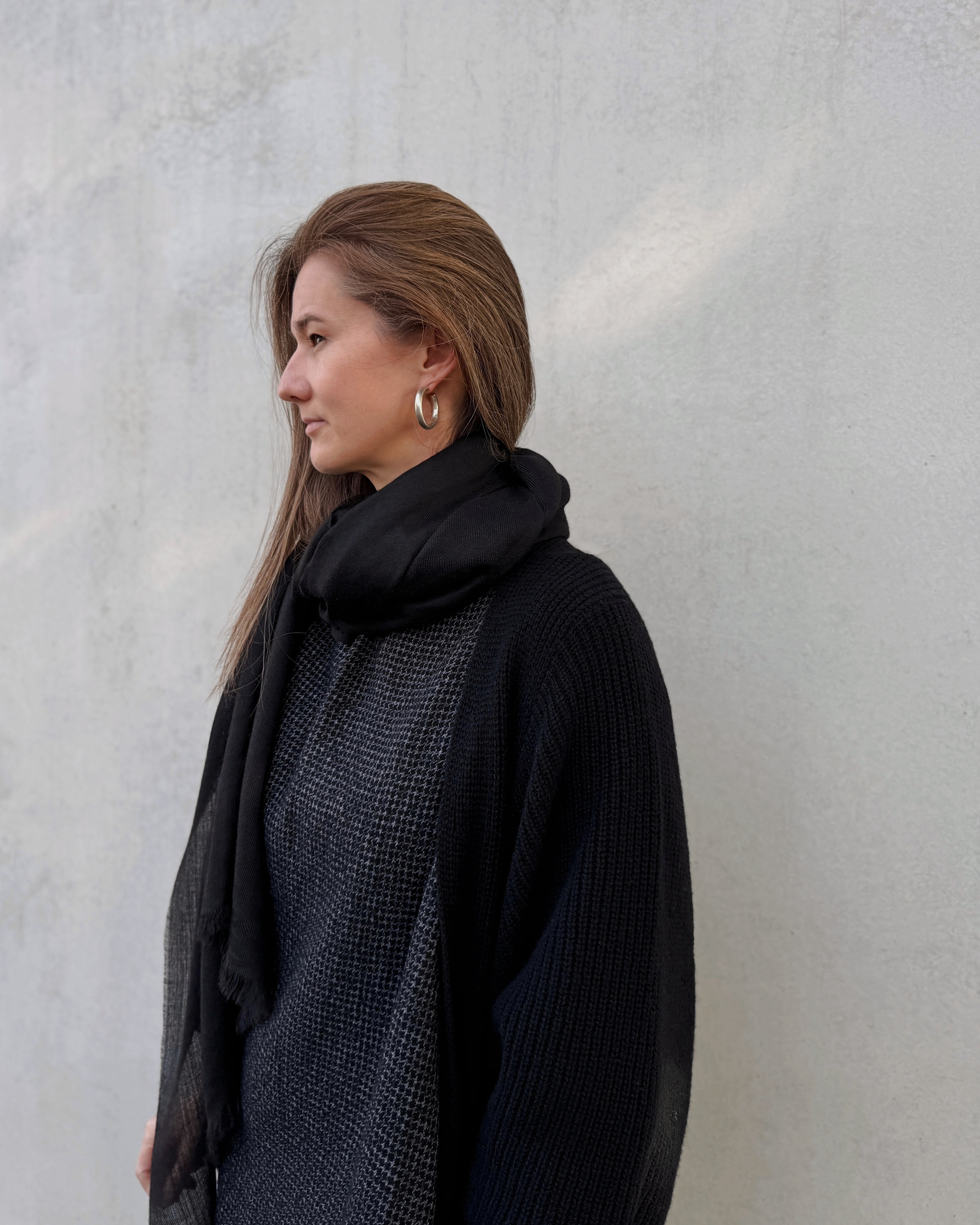 cashmerism : opulence coat in black