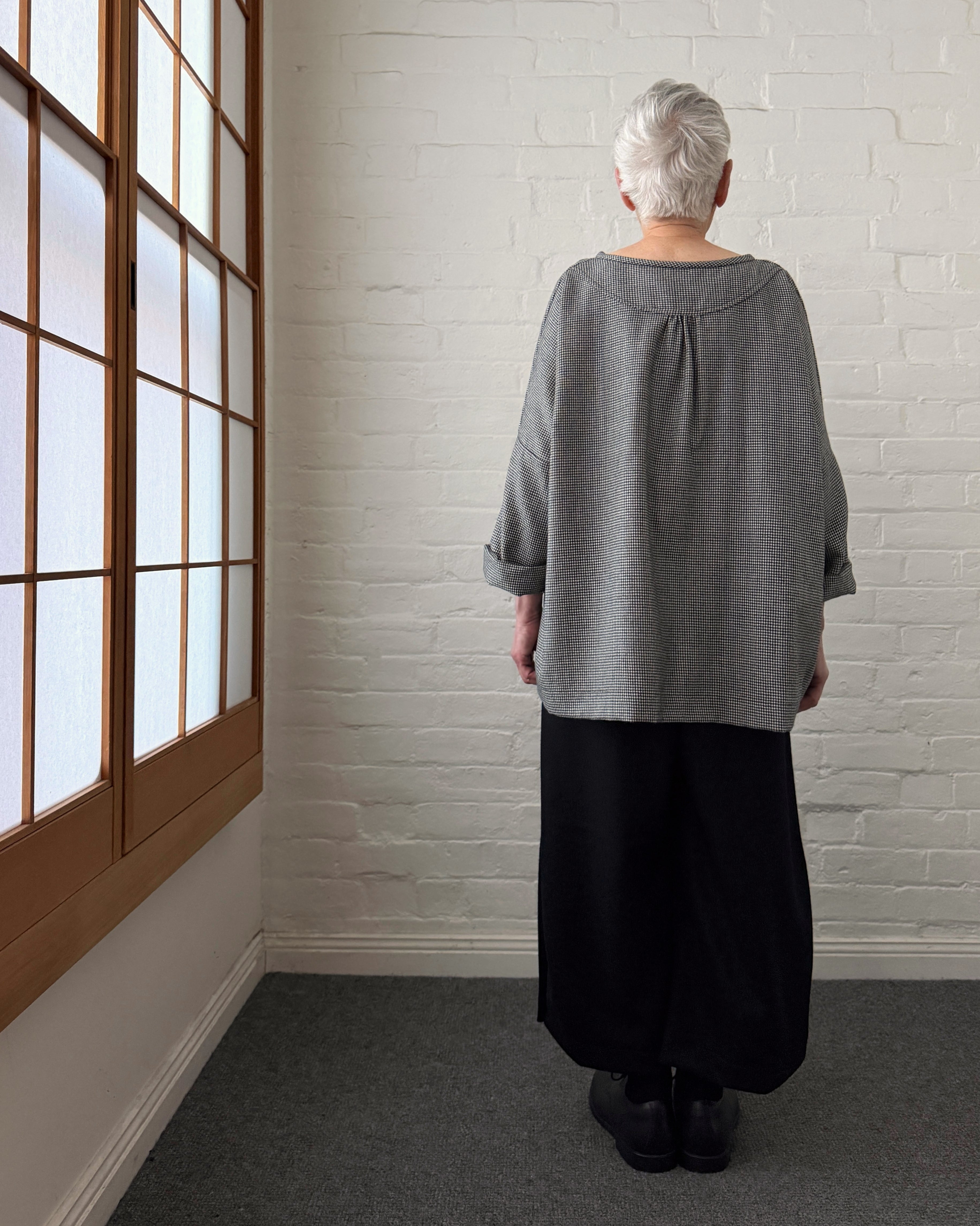 LJ struthers : wide leg wool pants