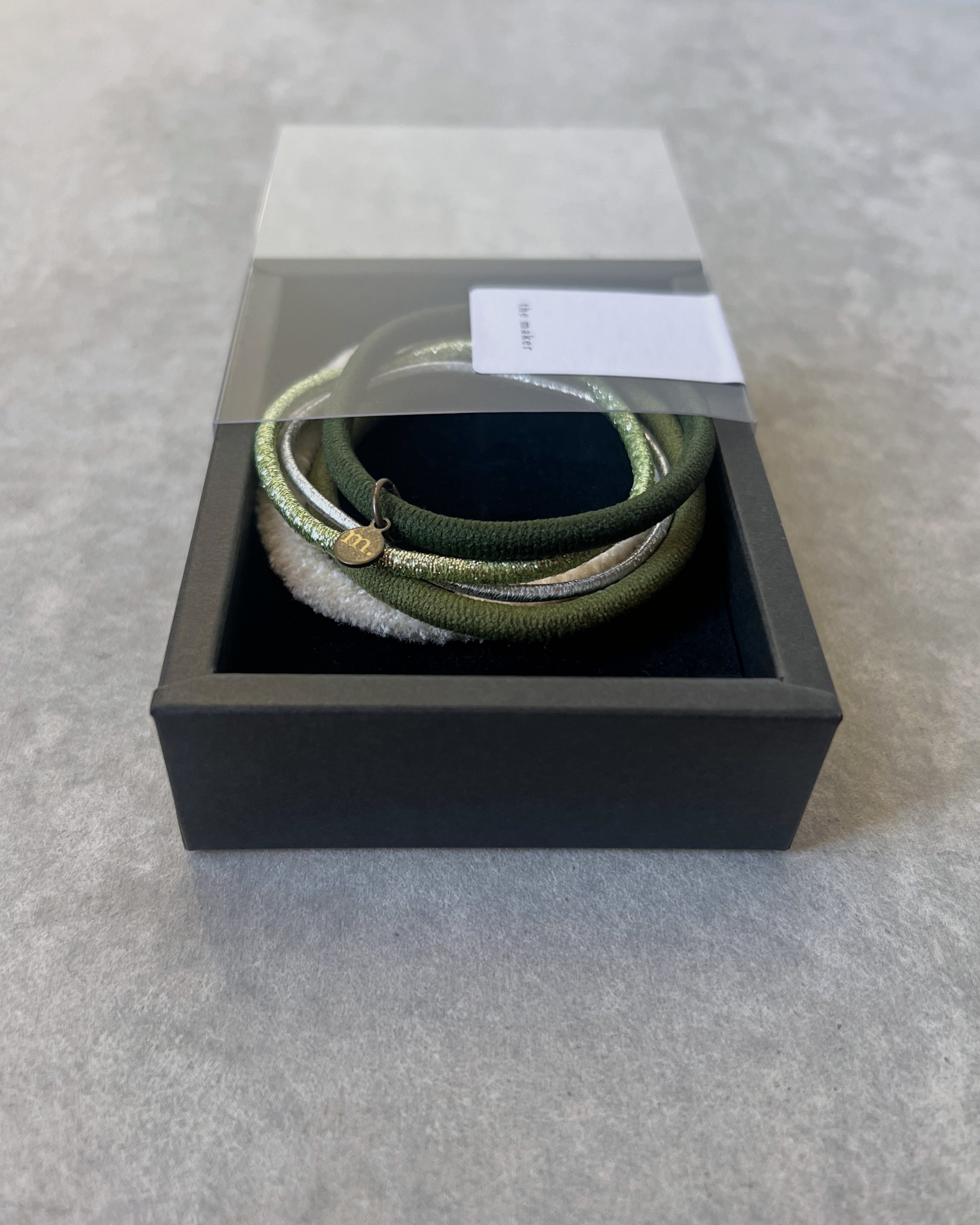 'm' for the maker : hair tie set - alpine forest