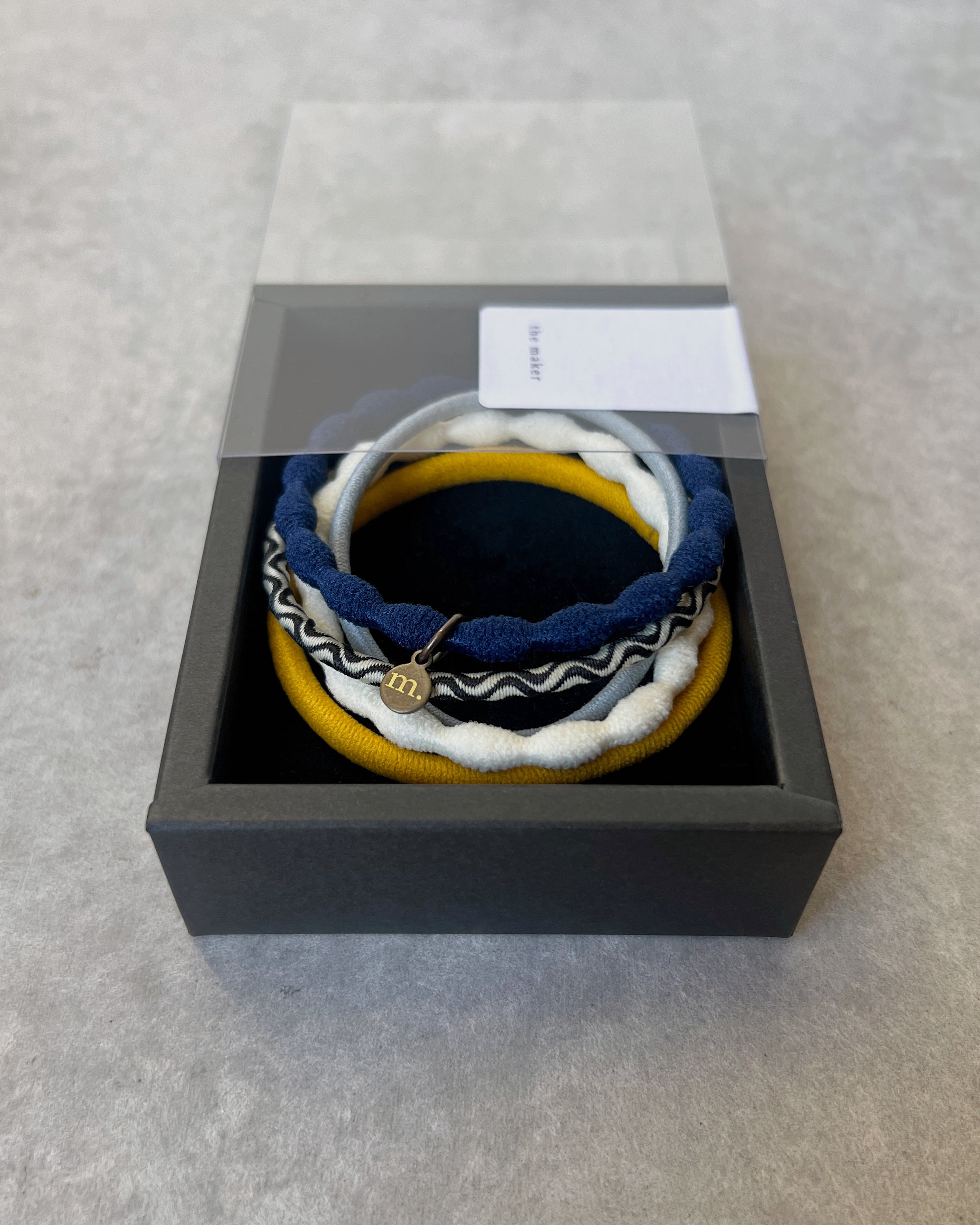 'm' for the maker : hair tie set - artic glow