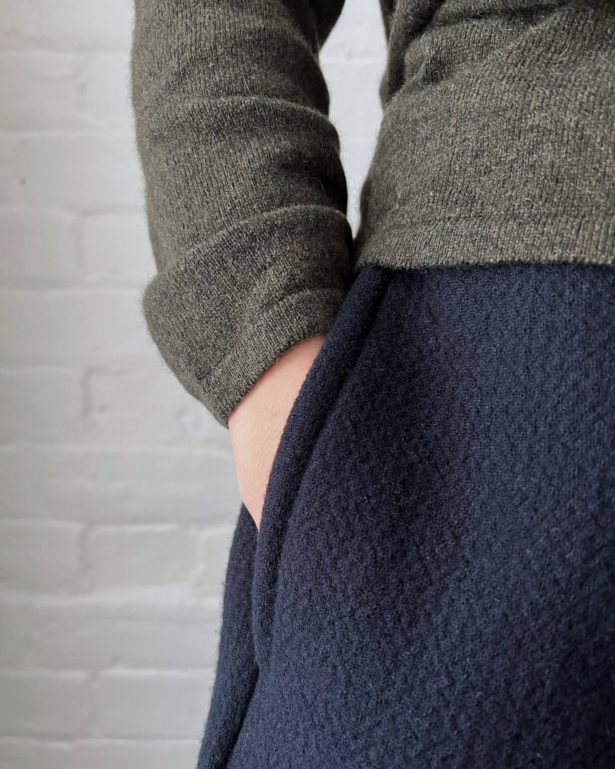 LJ struthers: wool clove shorts