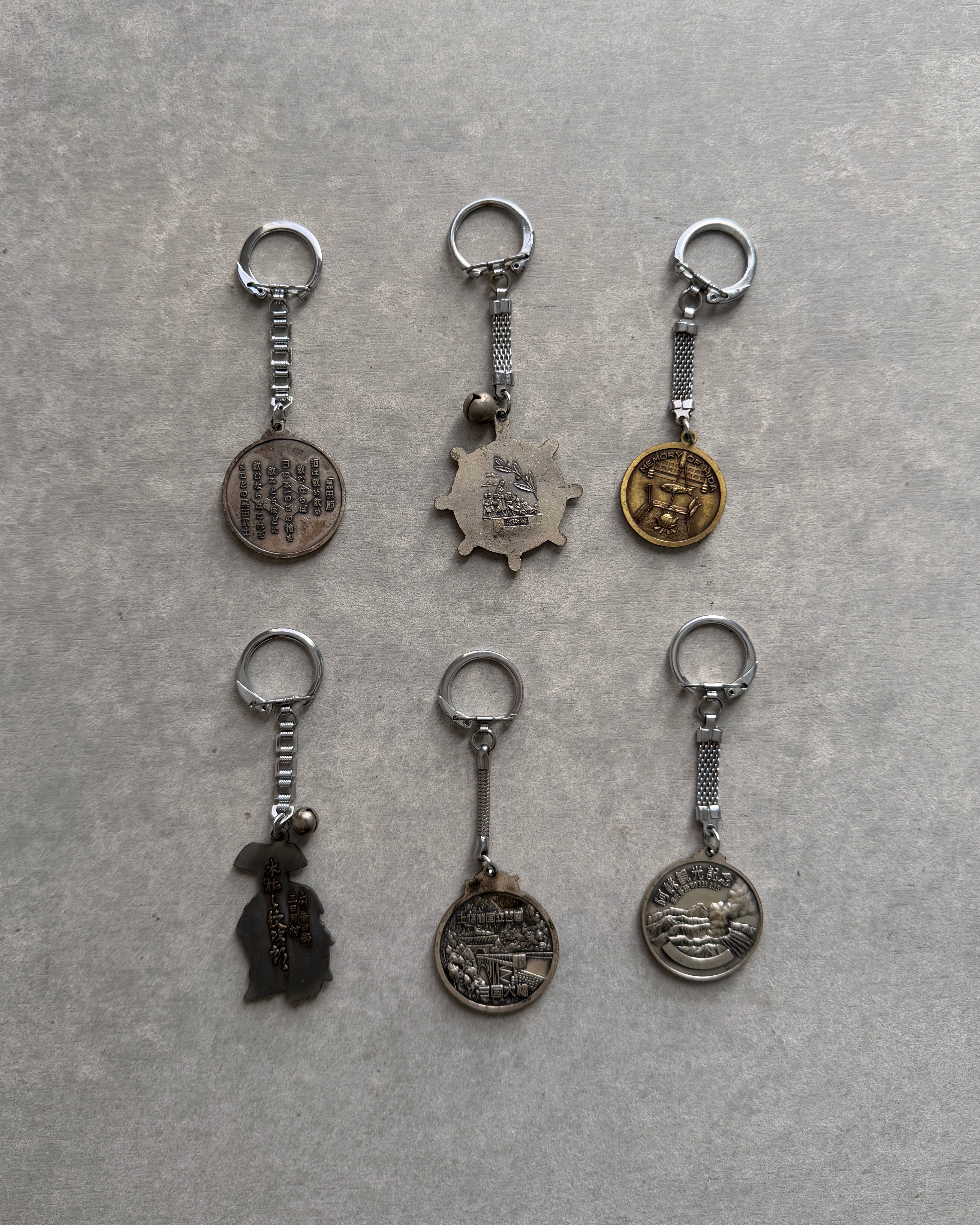 vintage Japanese key rings