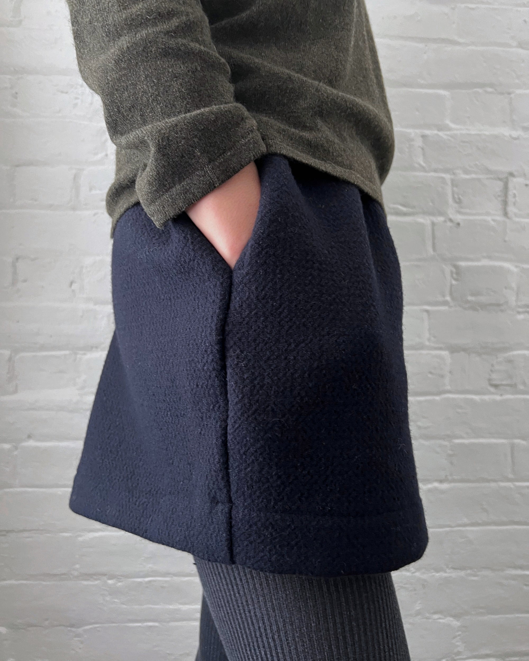 LJ struthers: wool clove shorts