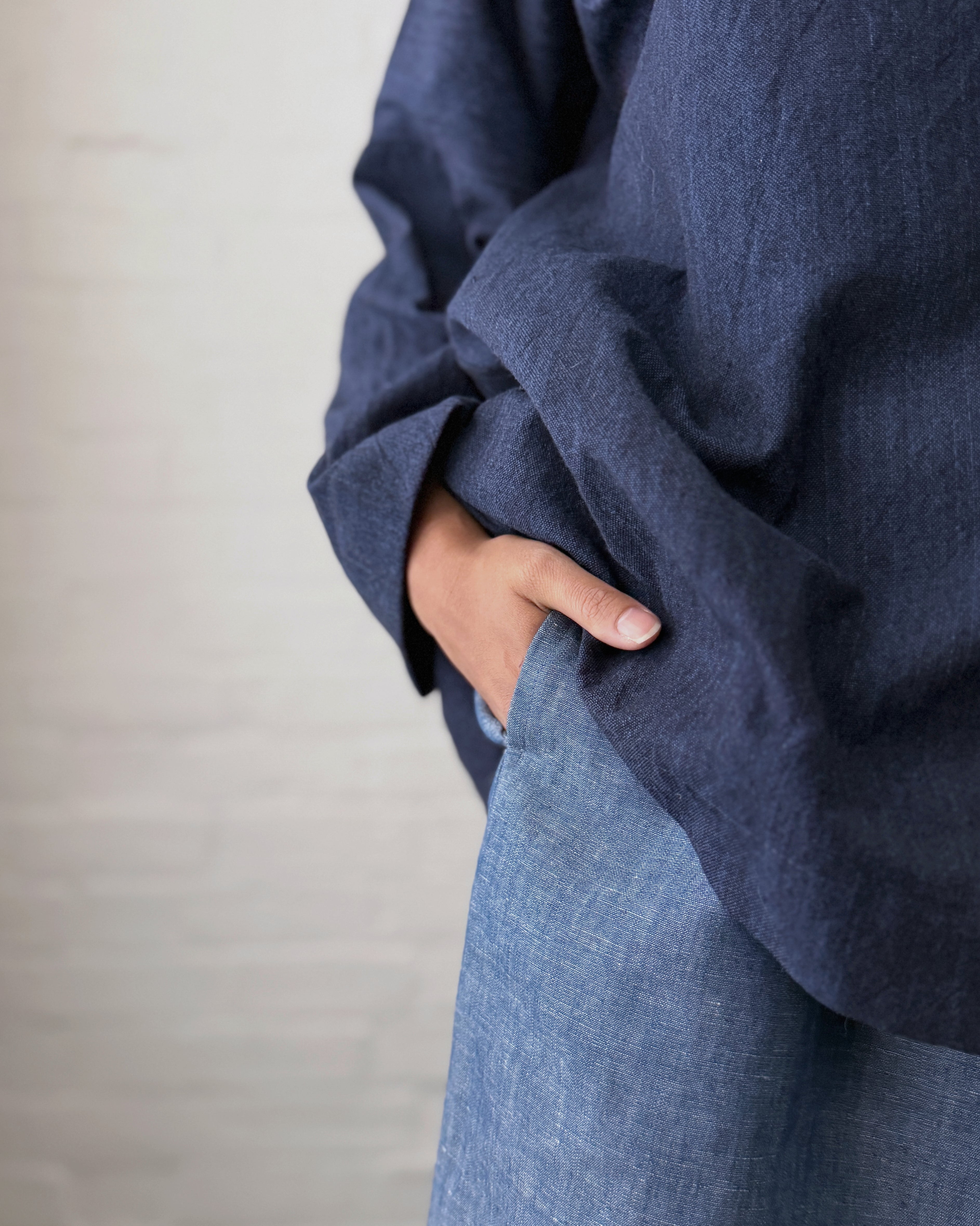 LJ struthers : chambray wide leg pants