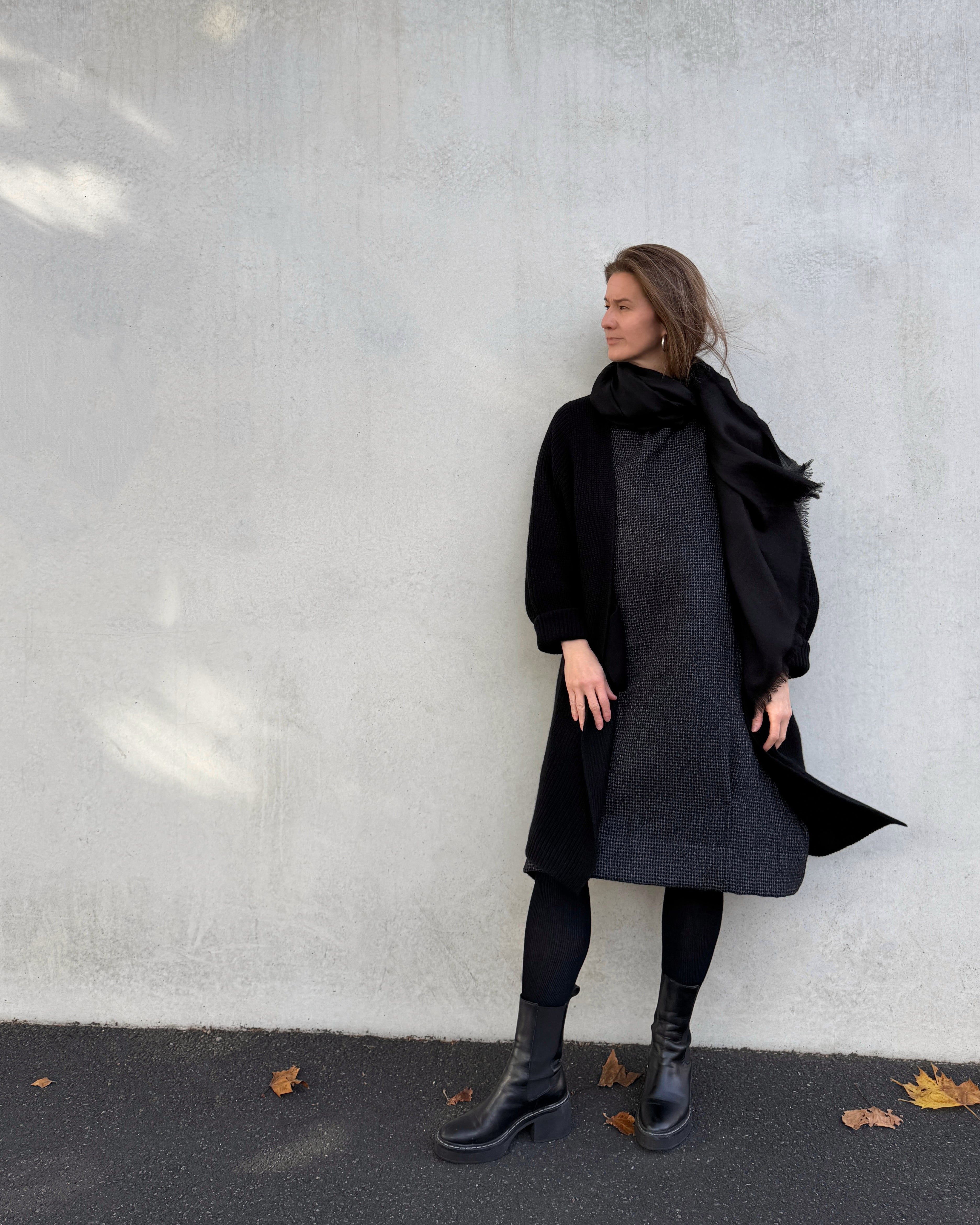 cashmerism : opulence coat in black