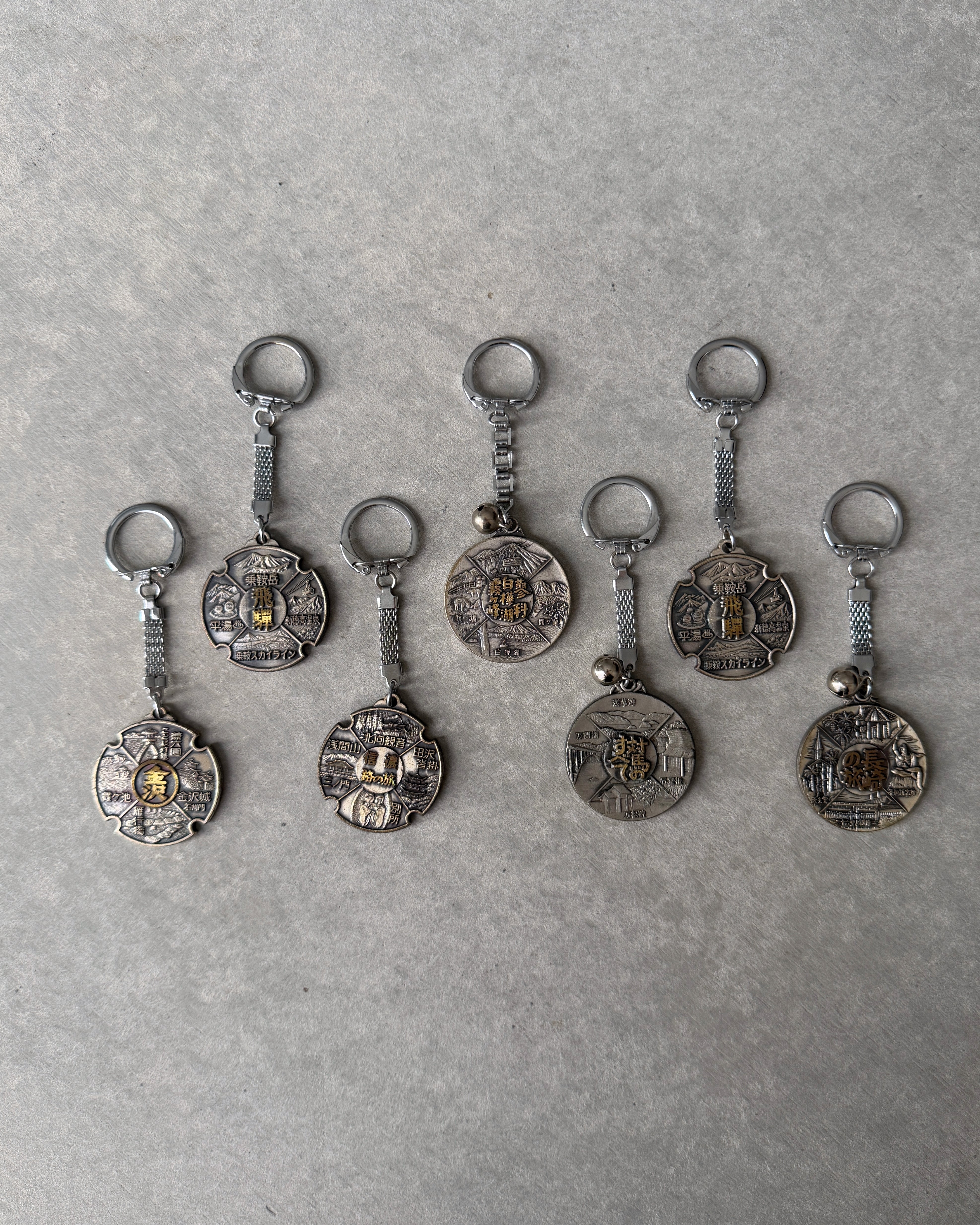 vintage Japanese key rings
