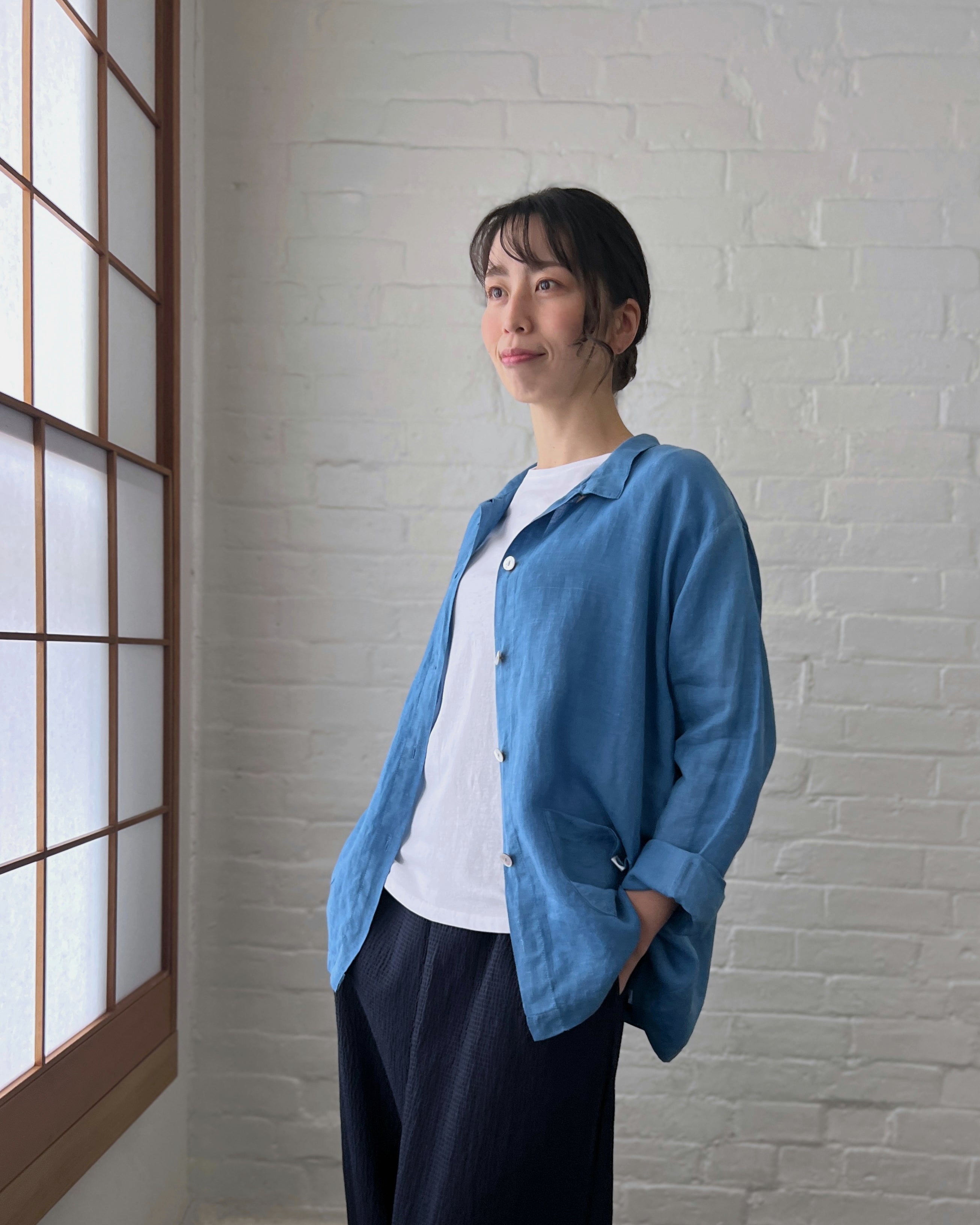 Chizu Blue : indigo dyed jacket