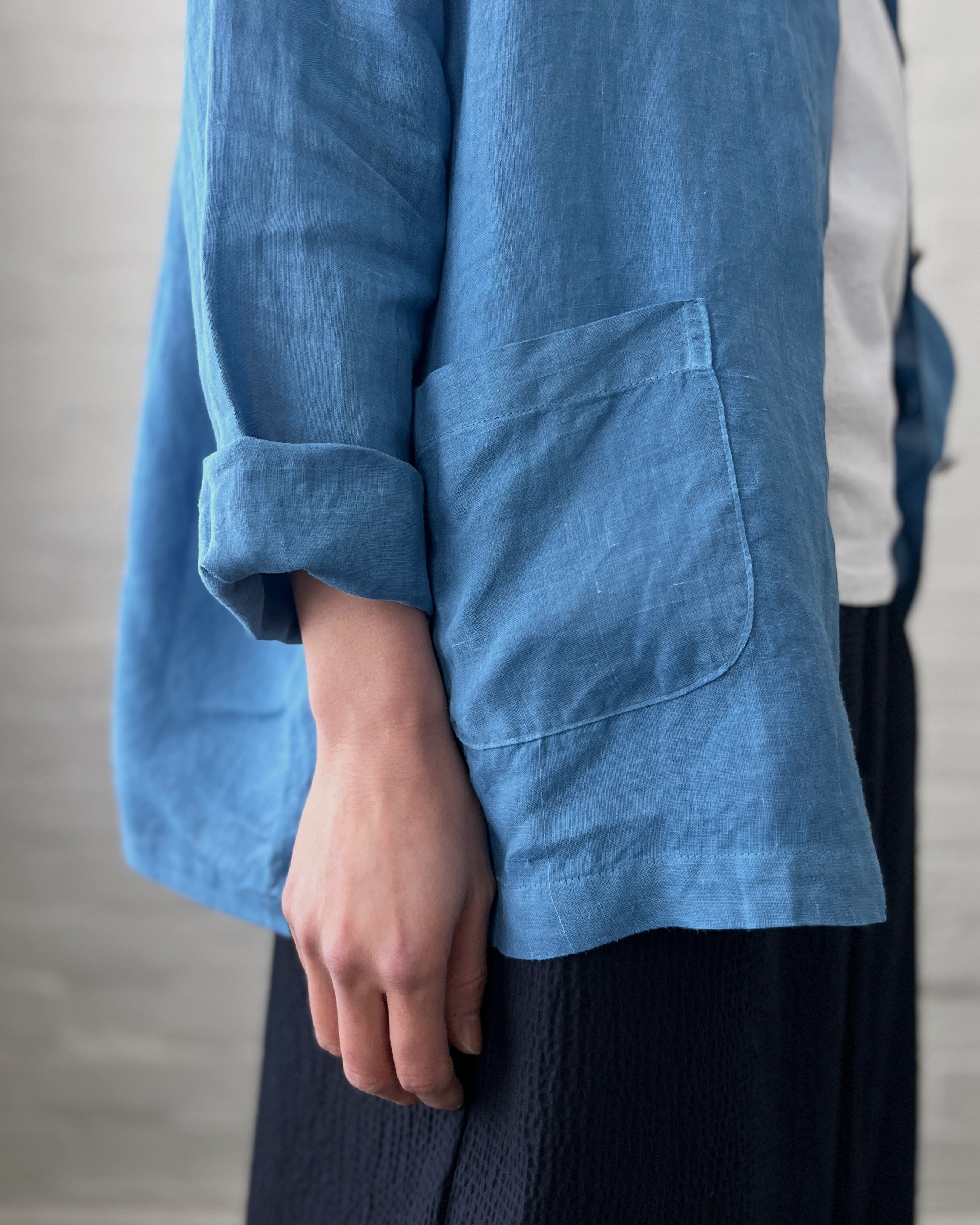 Chizu Blue : indigo dyed jacket