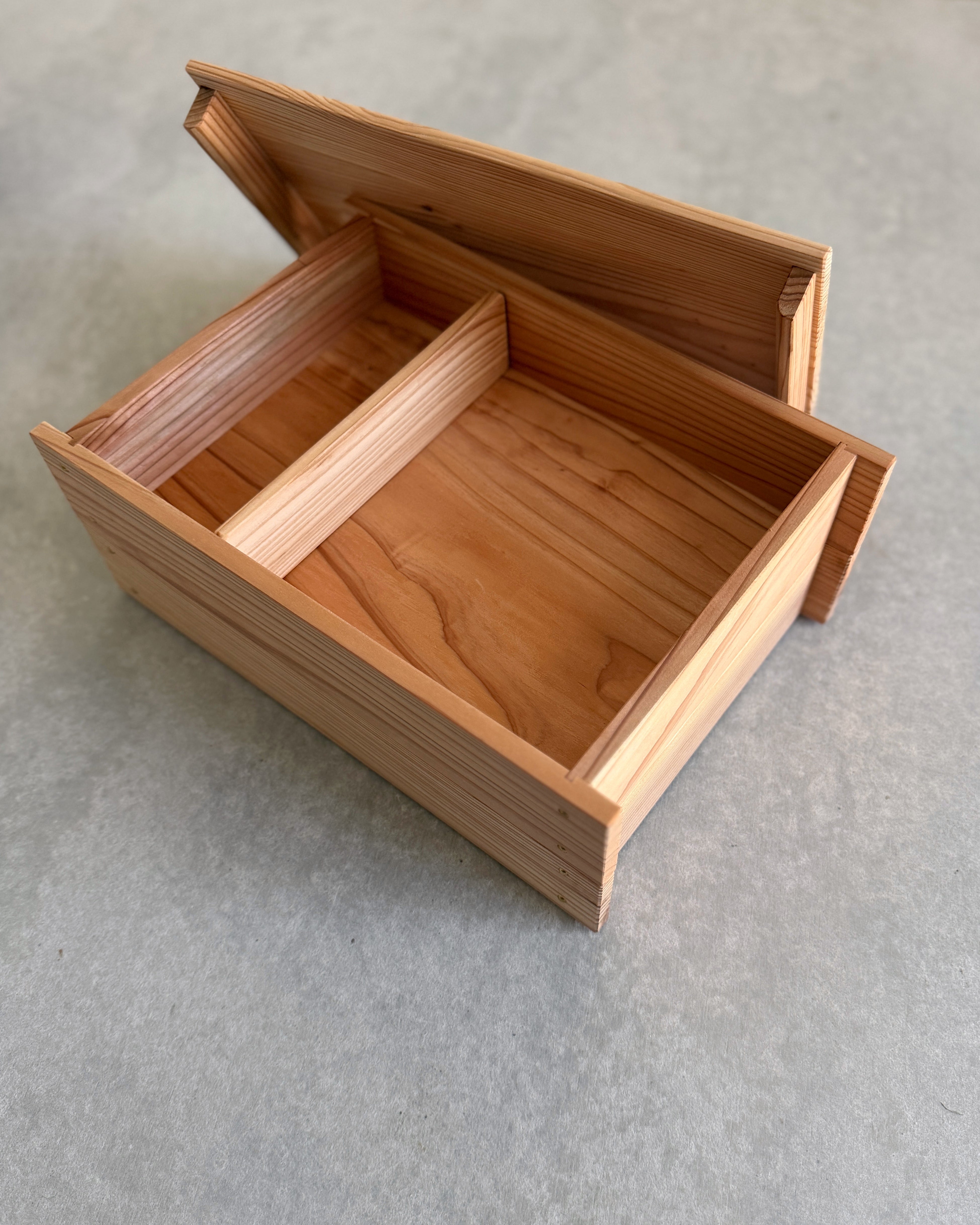 stacking cedar wood boxes