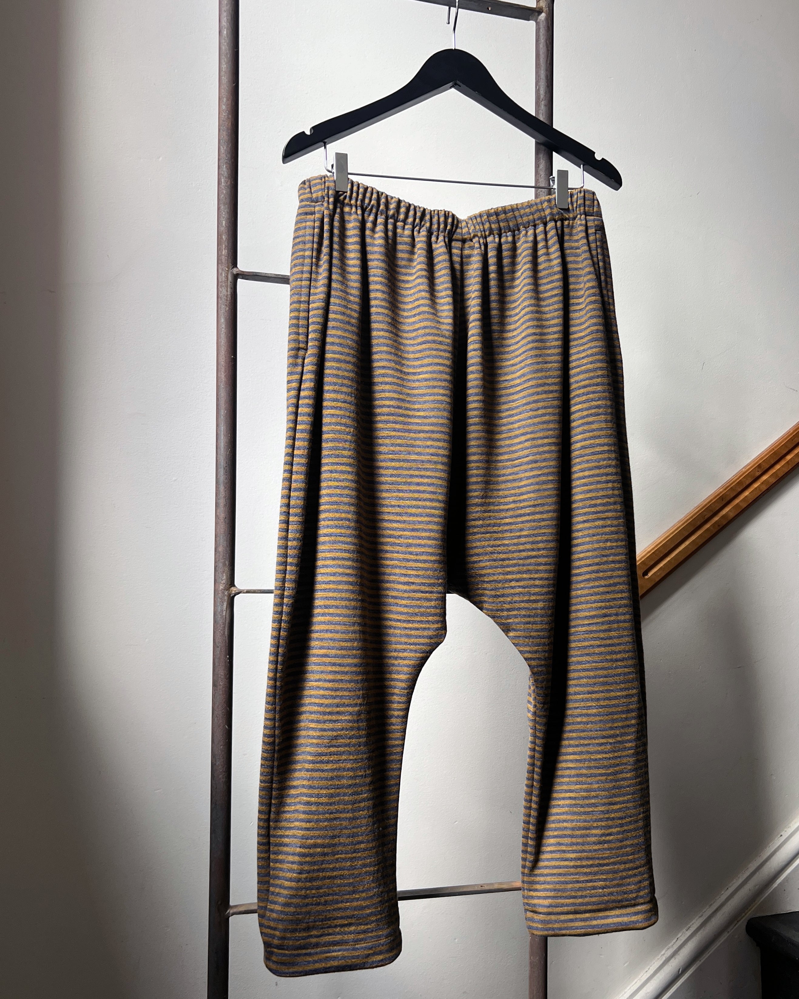 LJ struthers : striped knit cotton pants