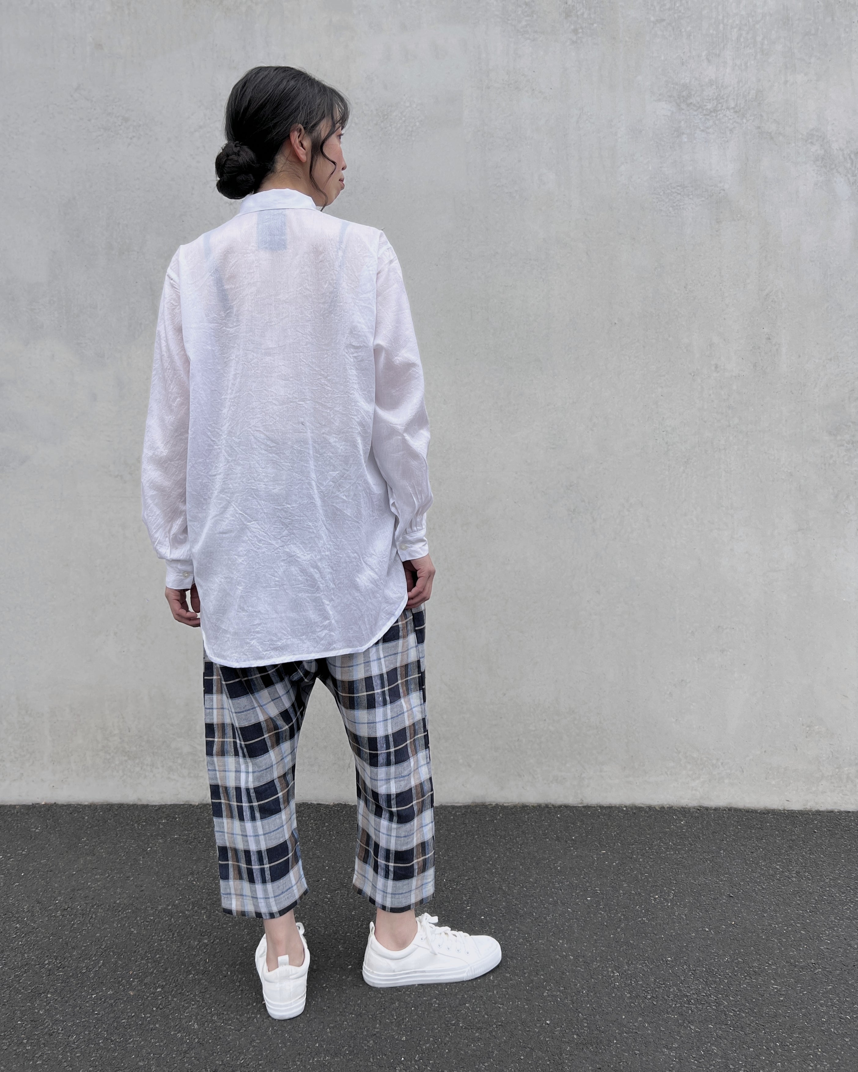 LJ struthers : linen check pants