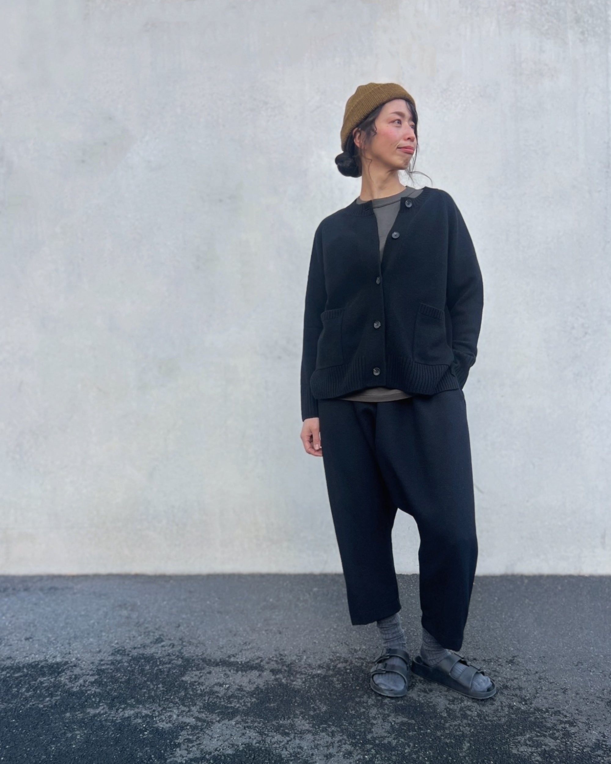 LJ struthers : carbon wool pants