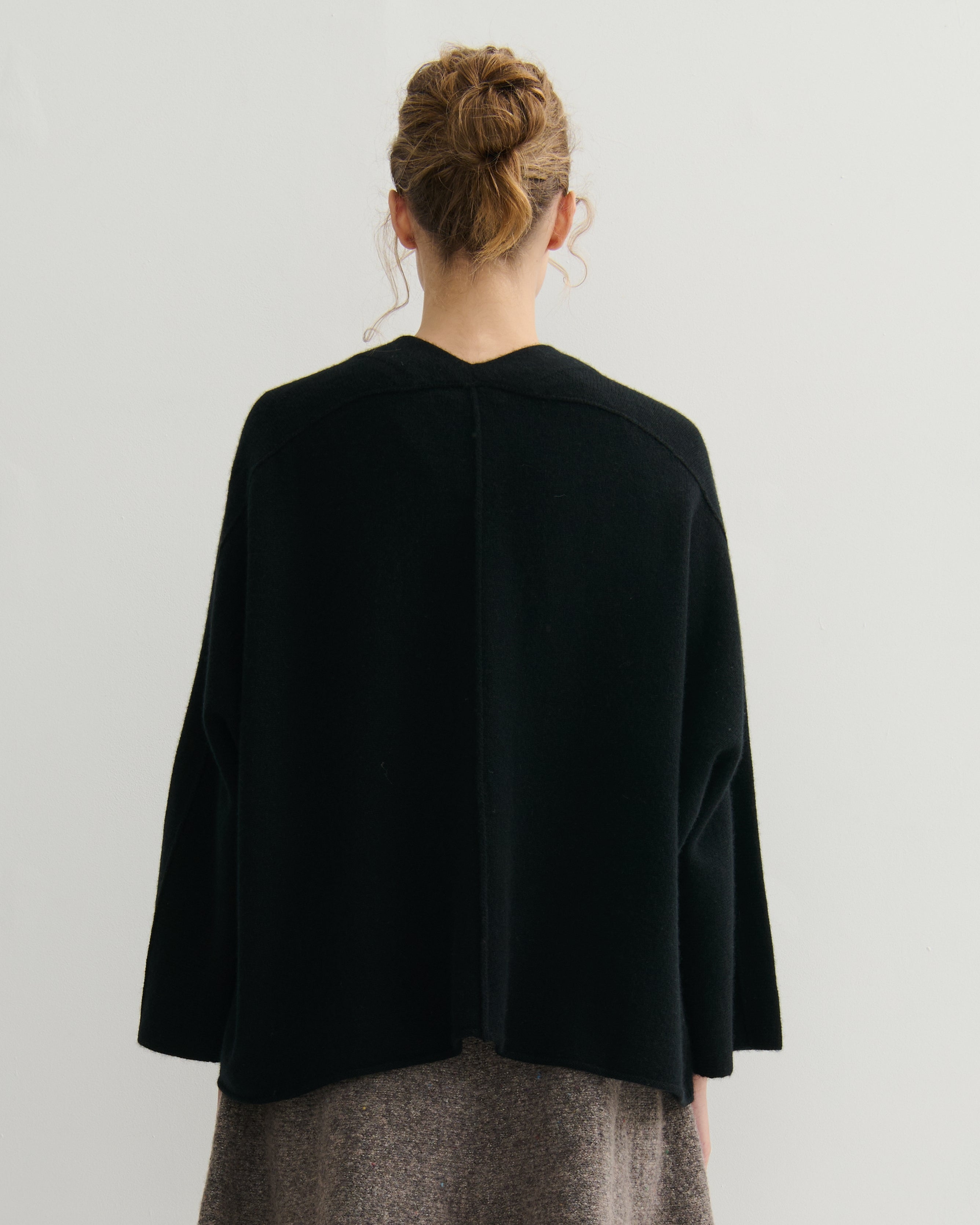 cashmerism : short icon coat in black