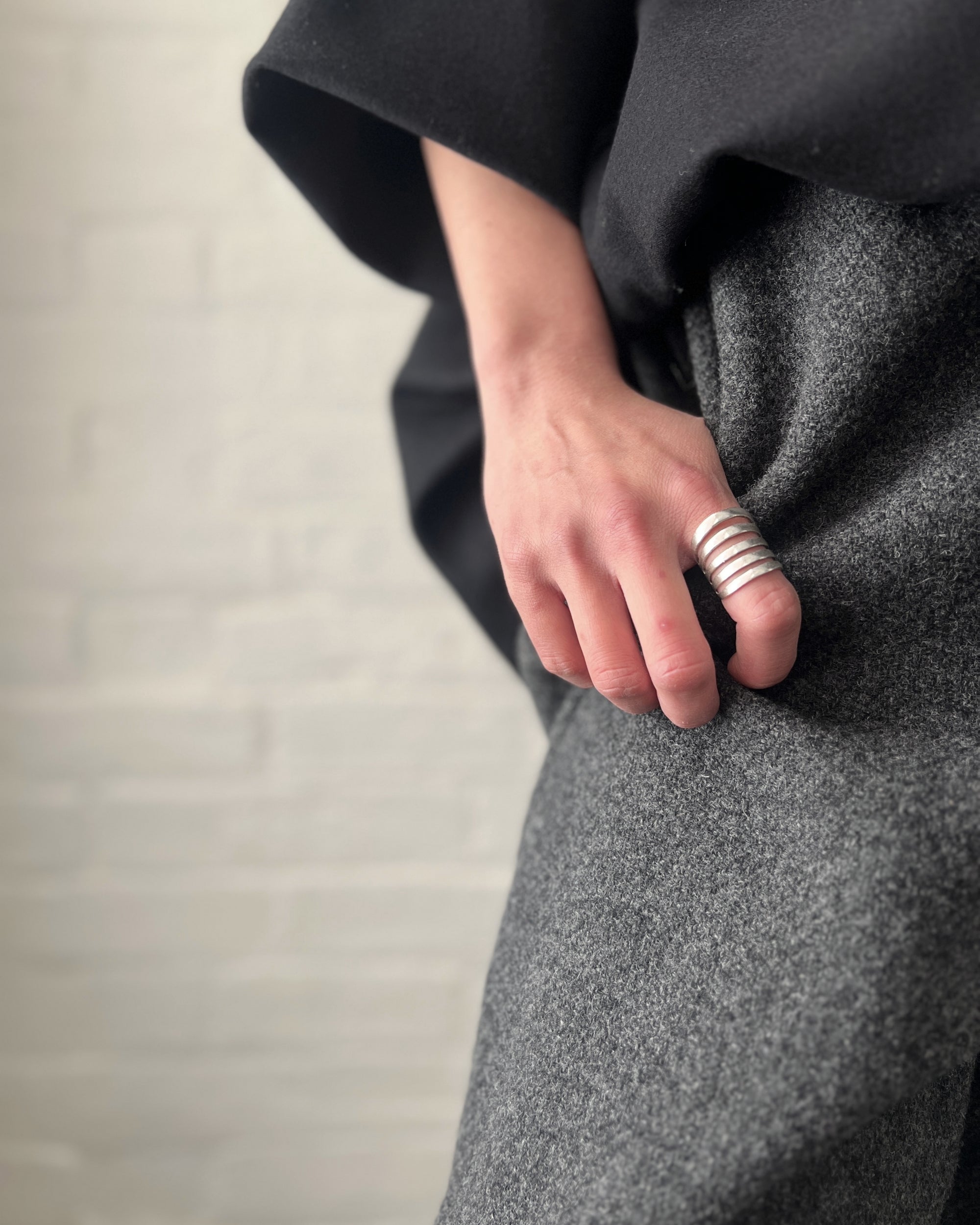 LJ struthers :  charcoal wool pants