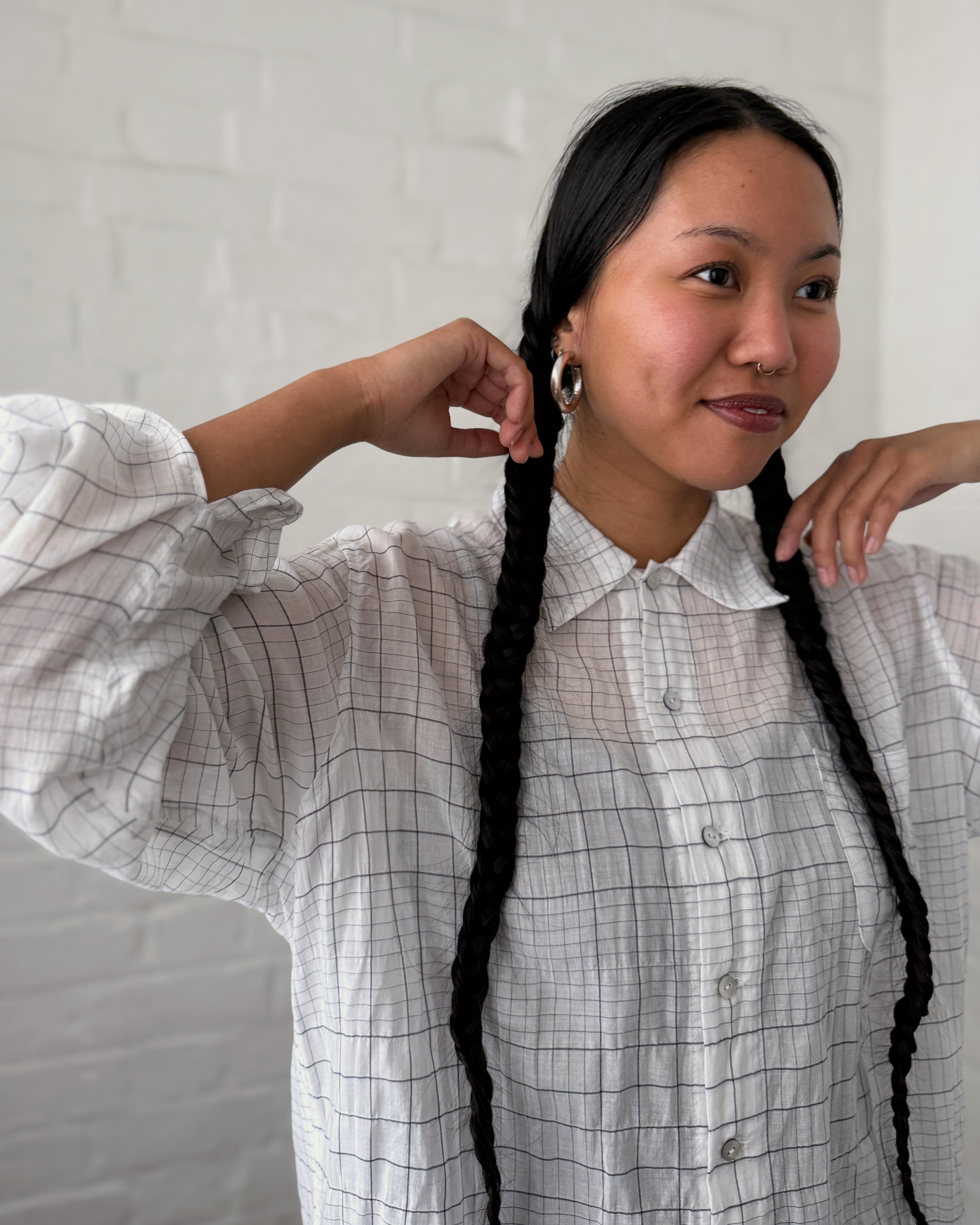 Ewa : silver everyday hoop earrings