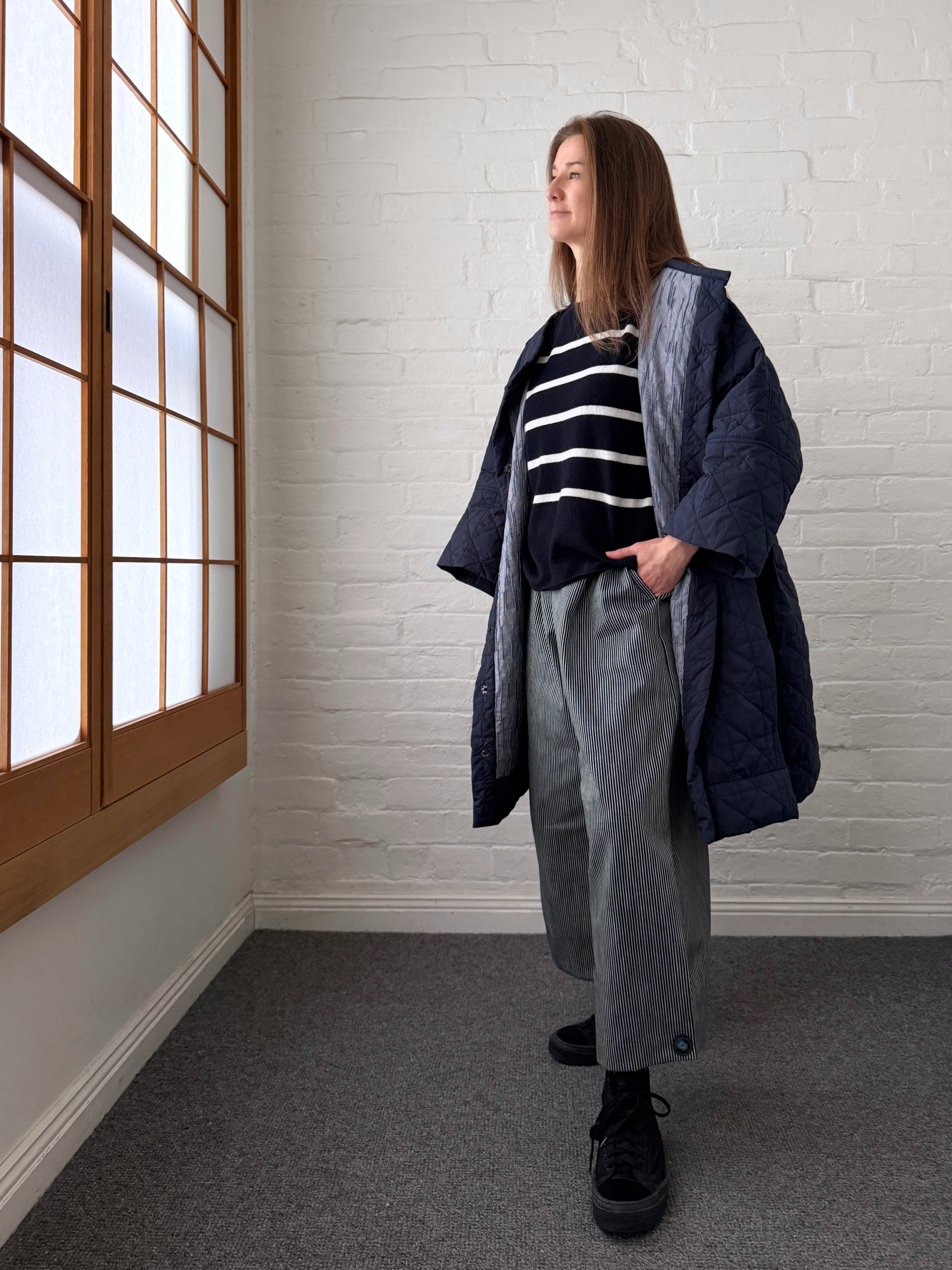 LJ struthers : quilted gallery coat
