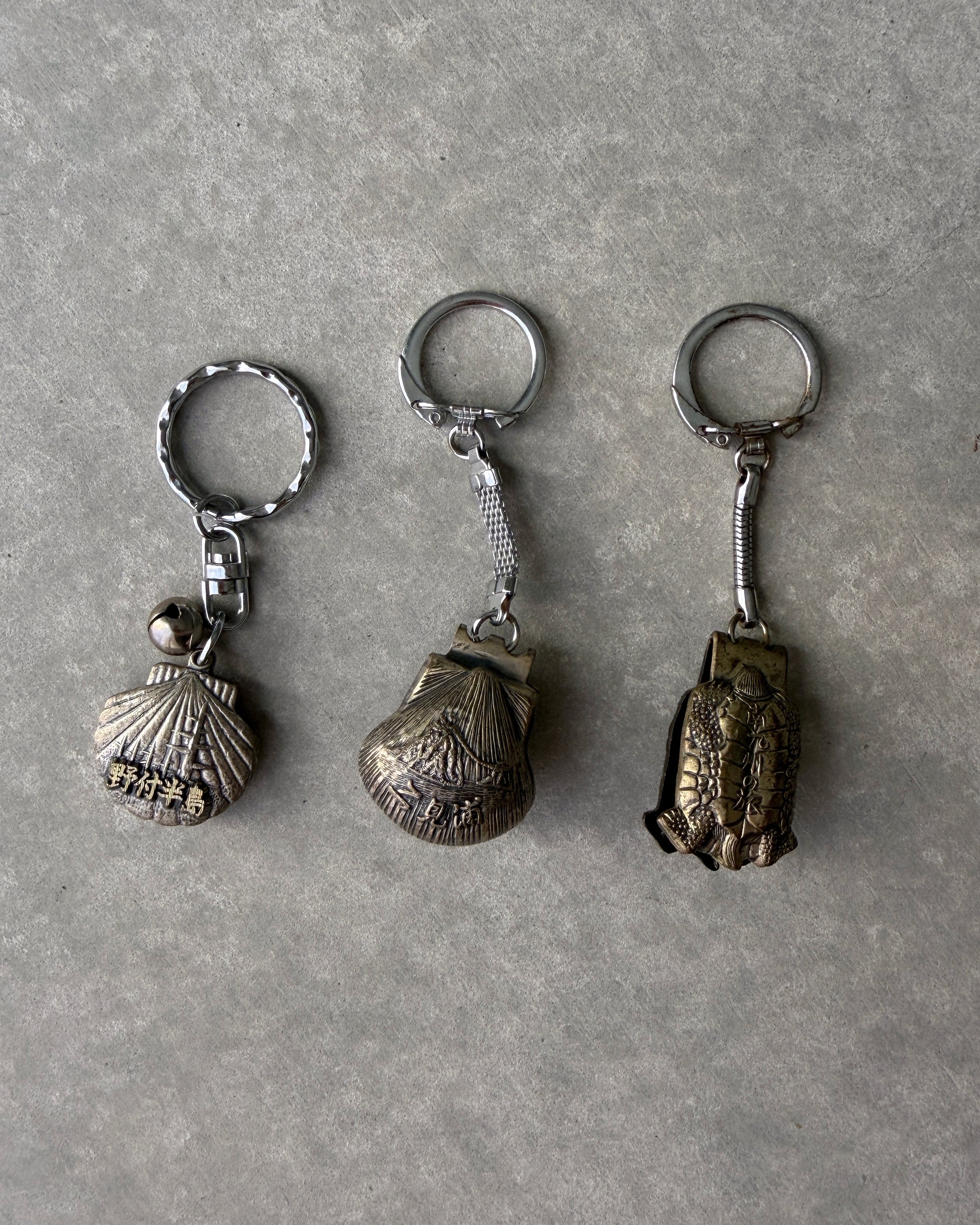 vintage Japanese bell key rings