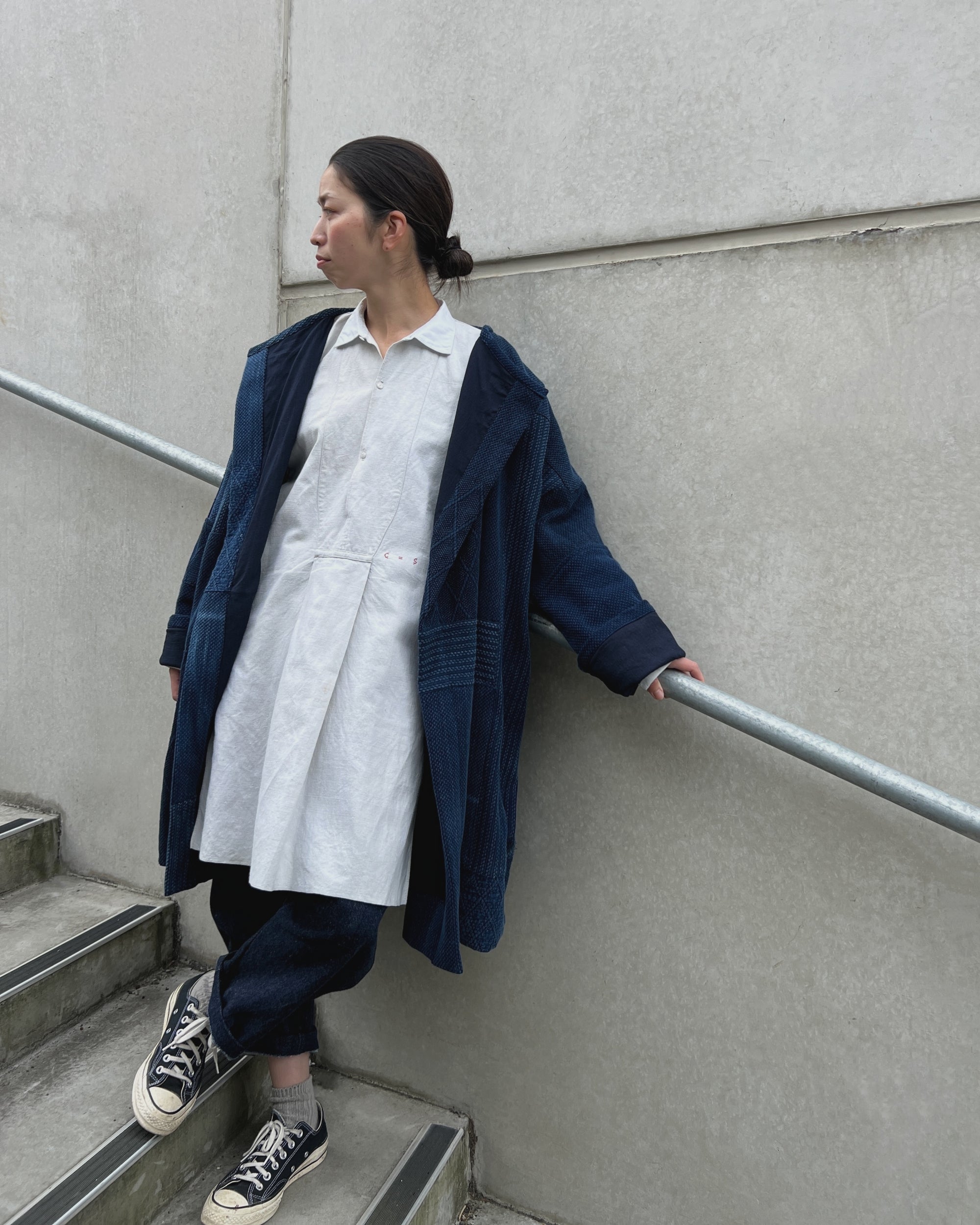LJ struthers : aizome gallery coat