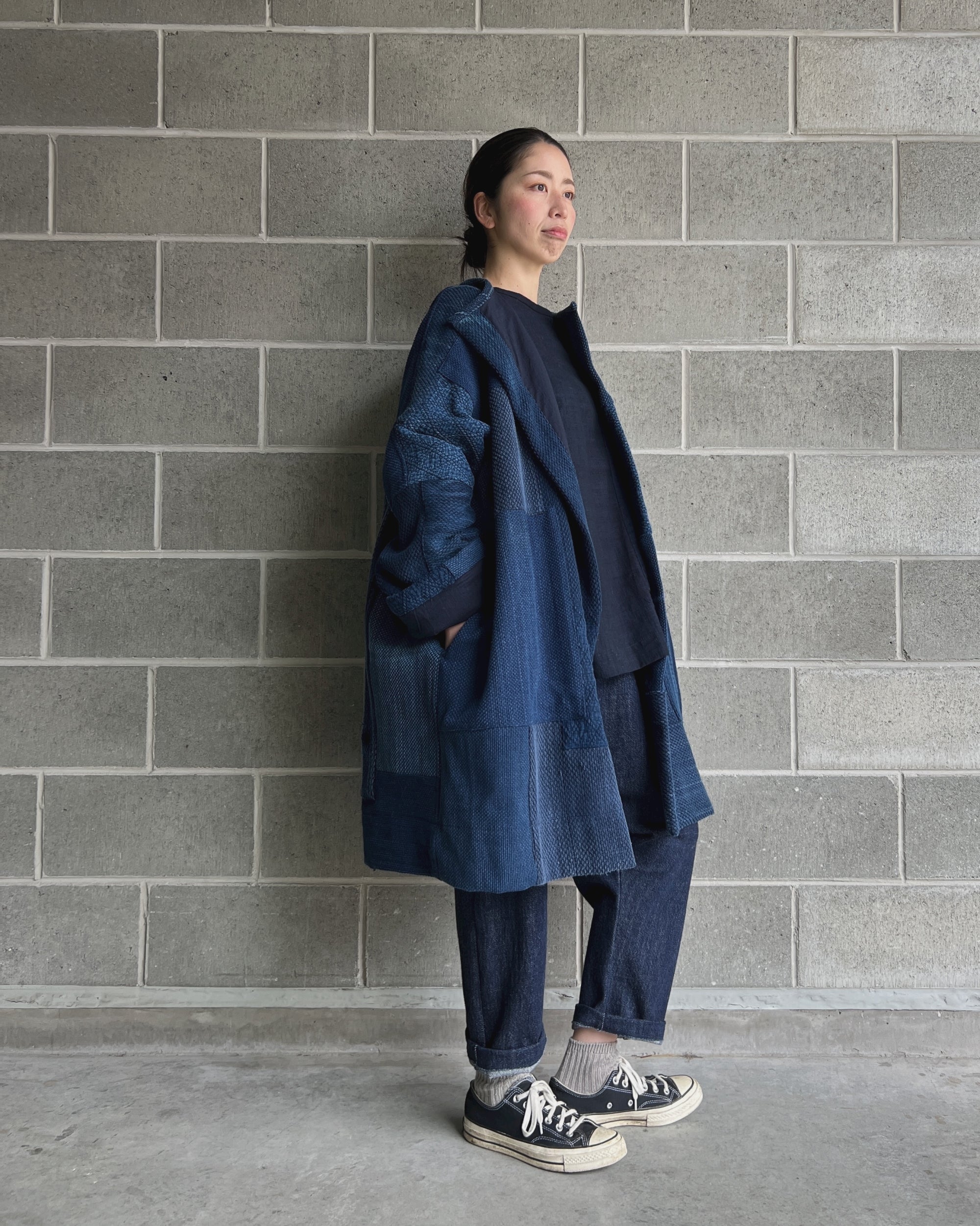 LJ struthers : aizome gallery coat