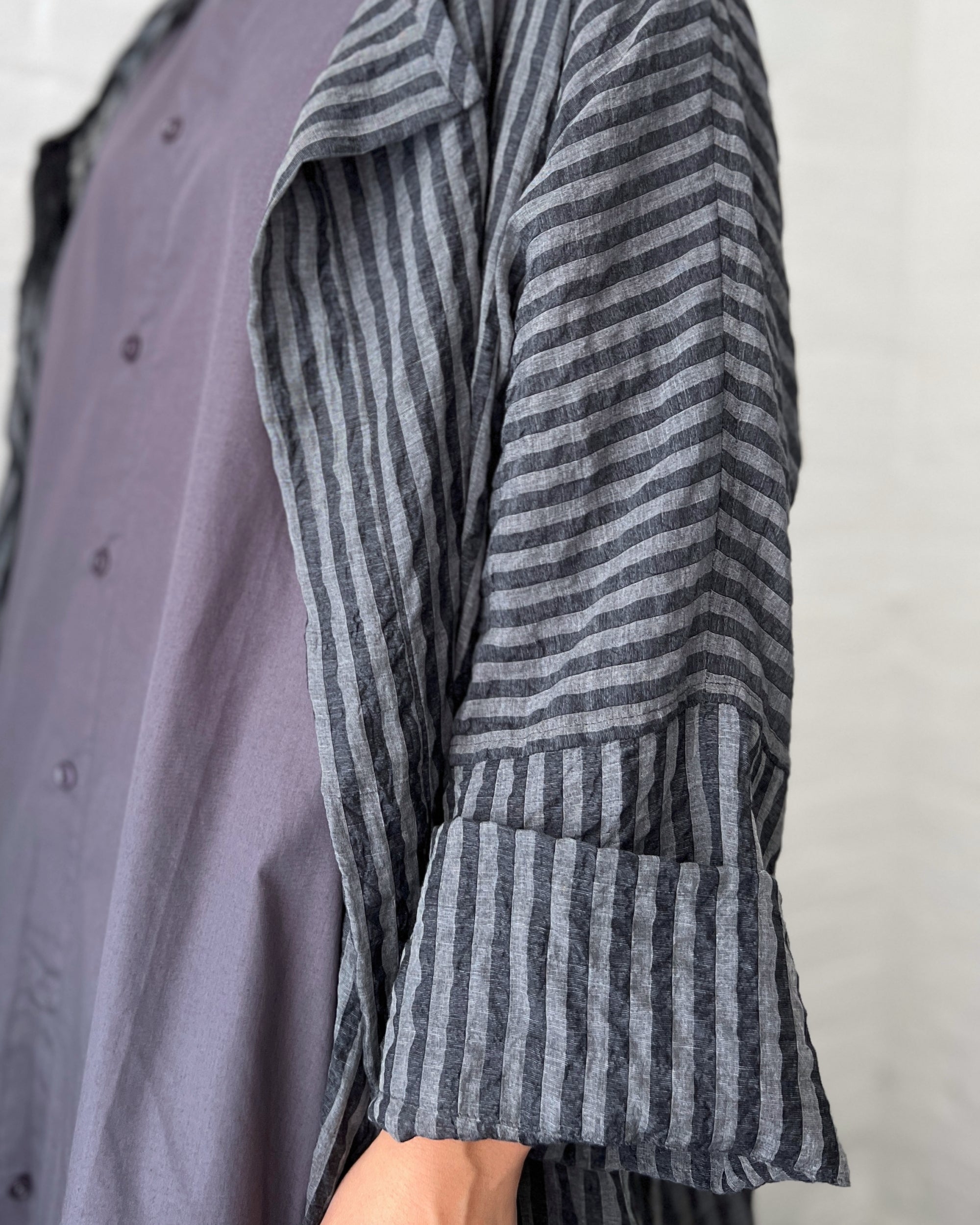 LJ struthers : sheer striped gallery duster