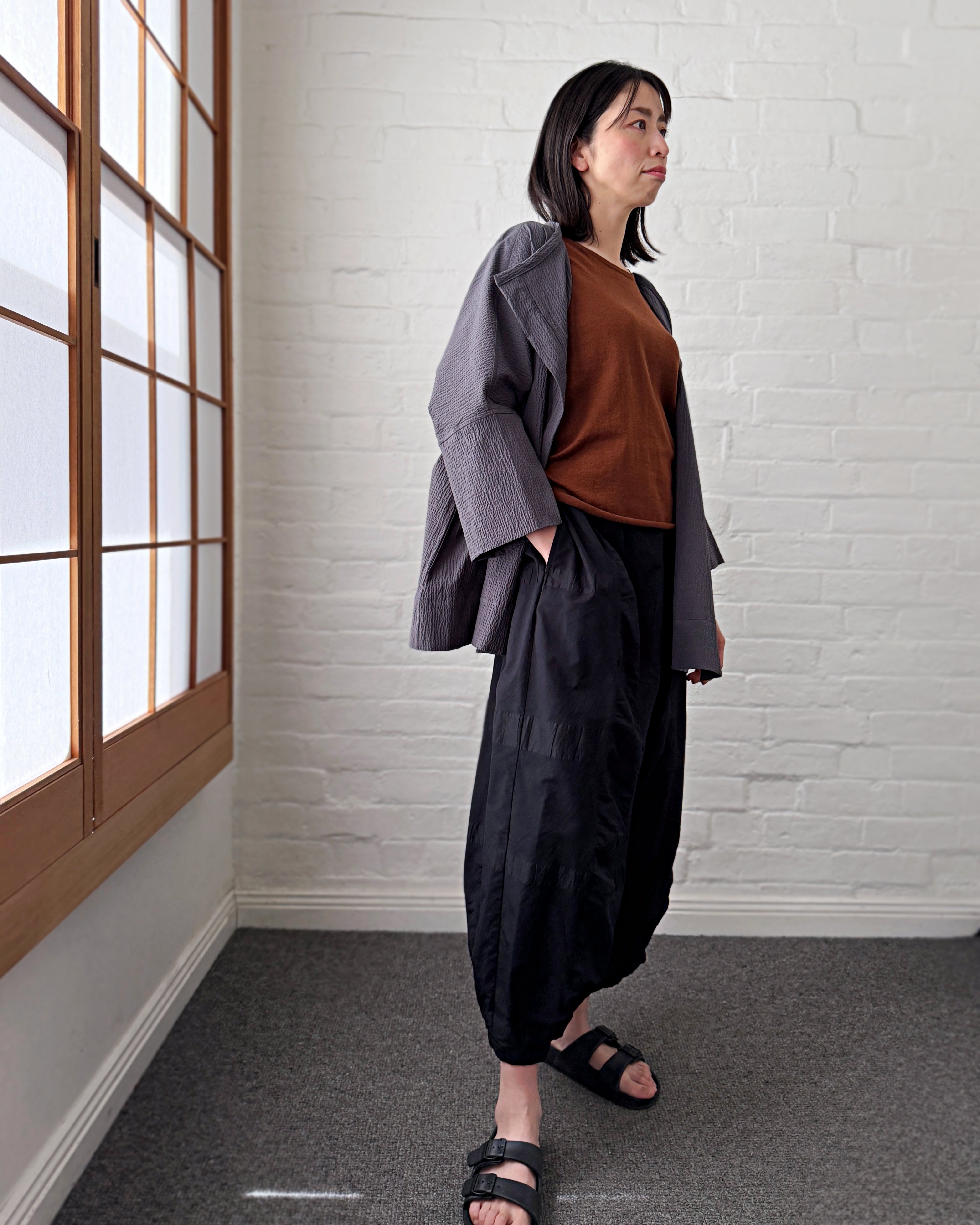 LJ struthers : textured cotton haiku jacket