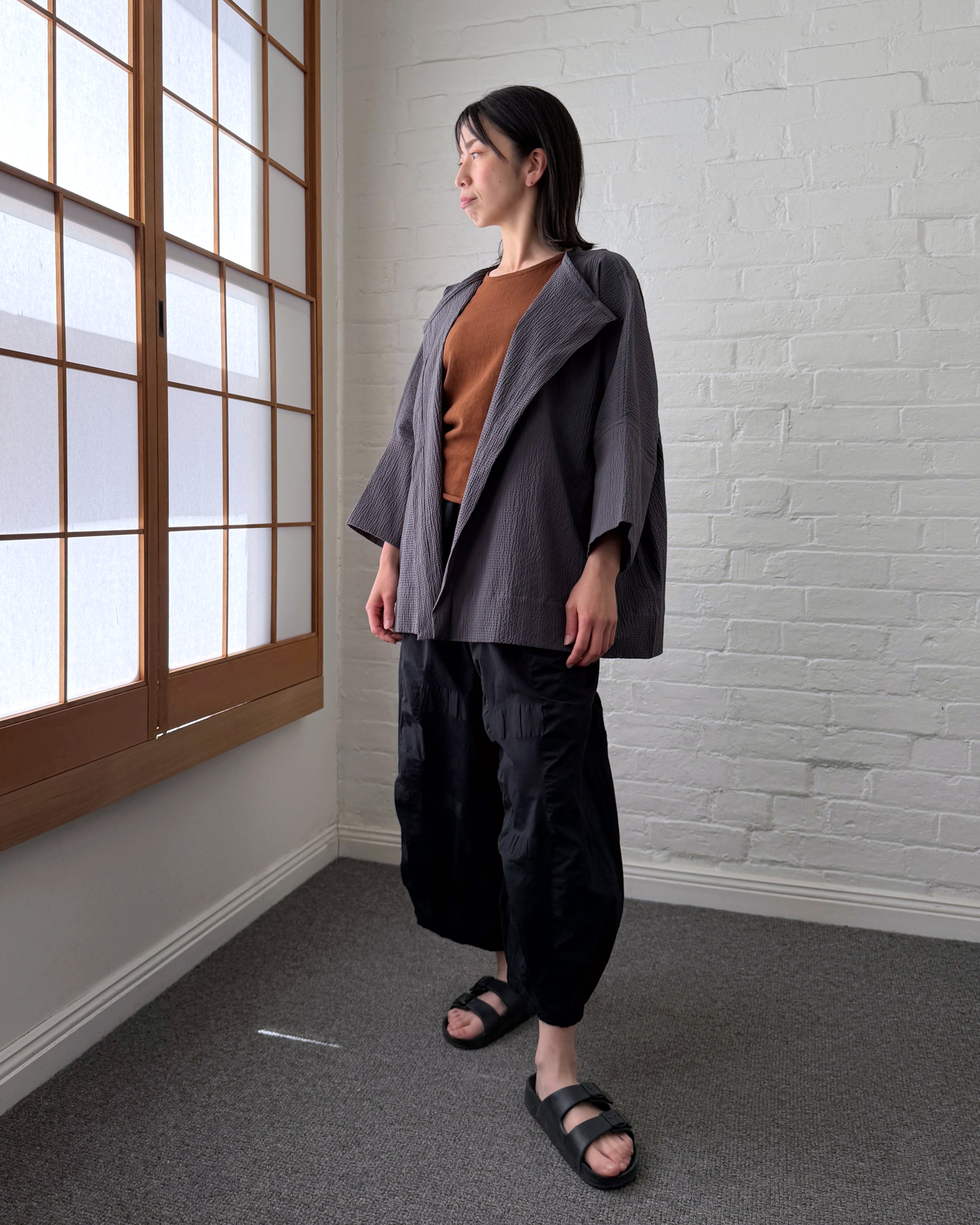 LJ struthers : textured cotton haiku jacket