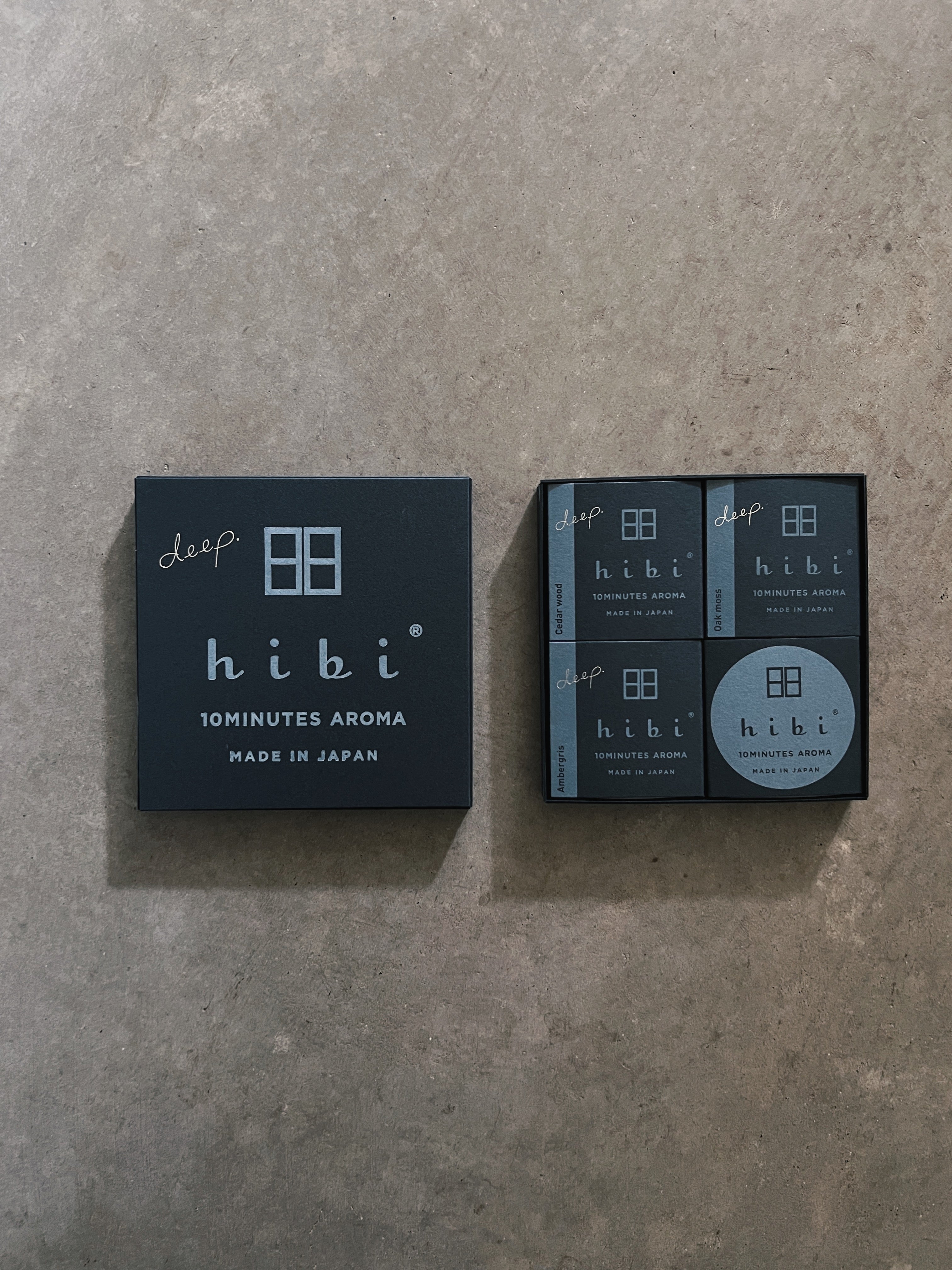 hibi 10 minute incense : <em>deep</em> scents gift box