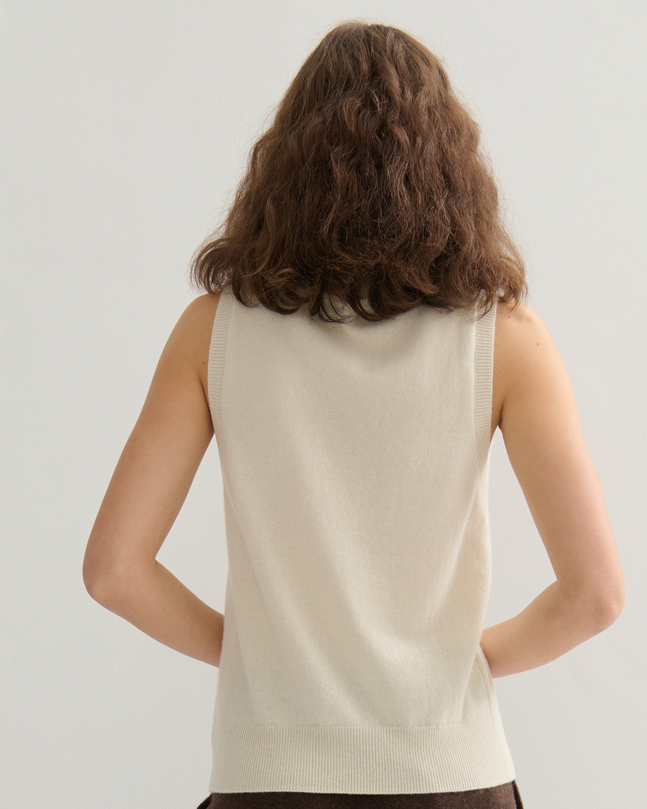cashmerism : all year round tank top in cream