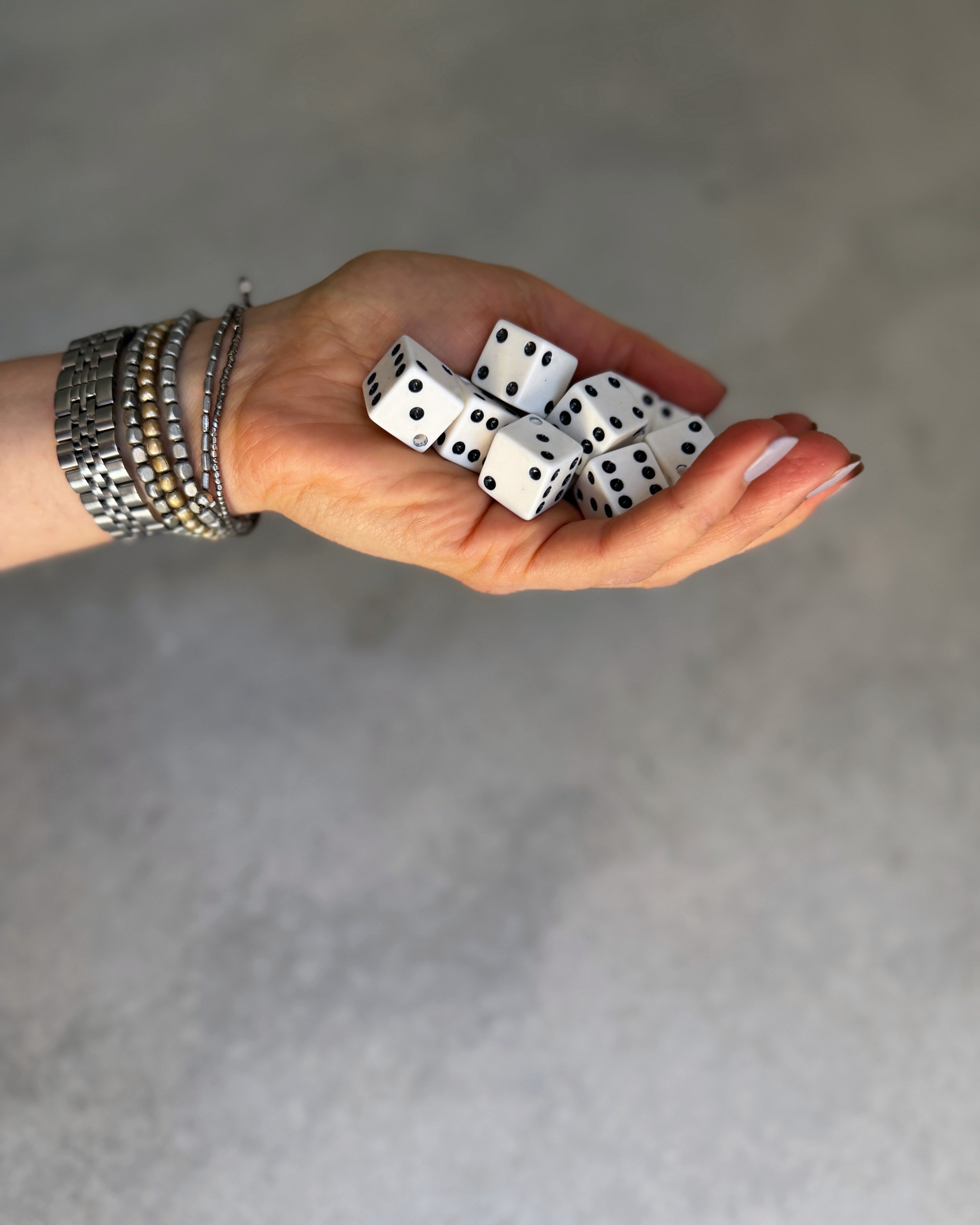 vintage dice charm