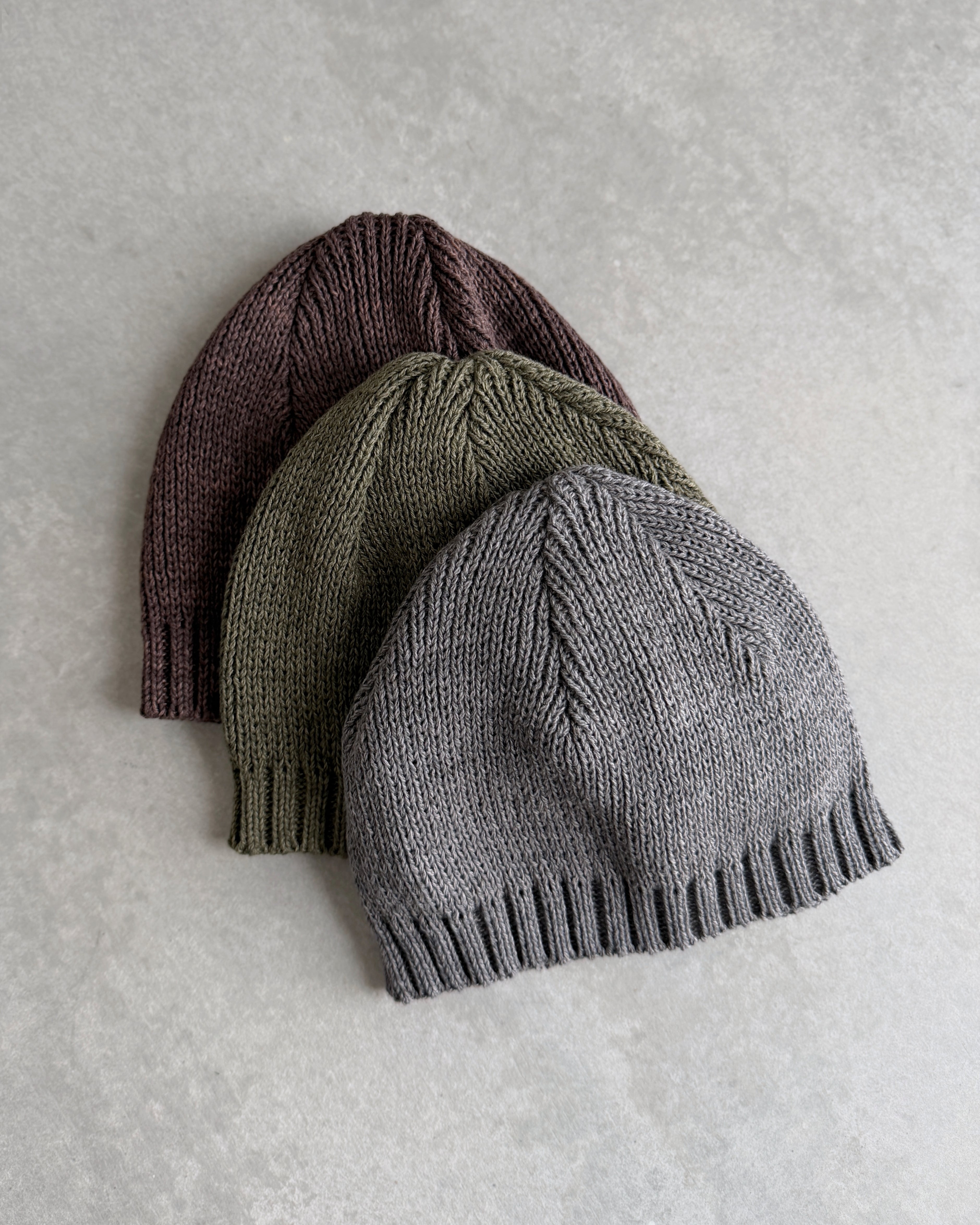 'm' for the maker : cotton beanie in slate