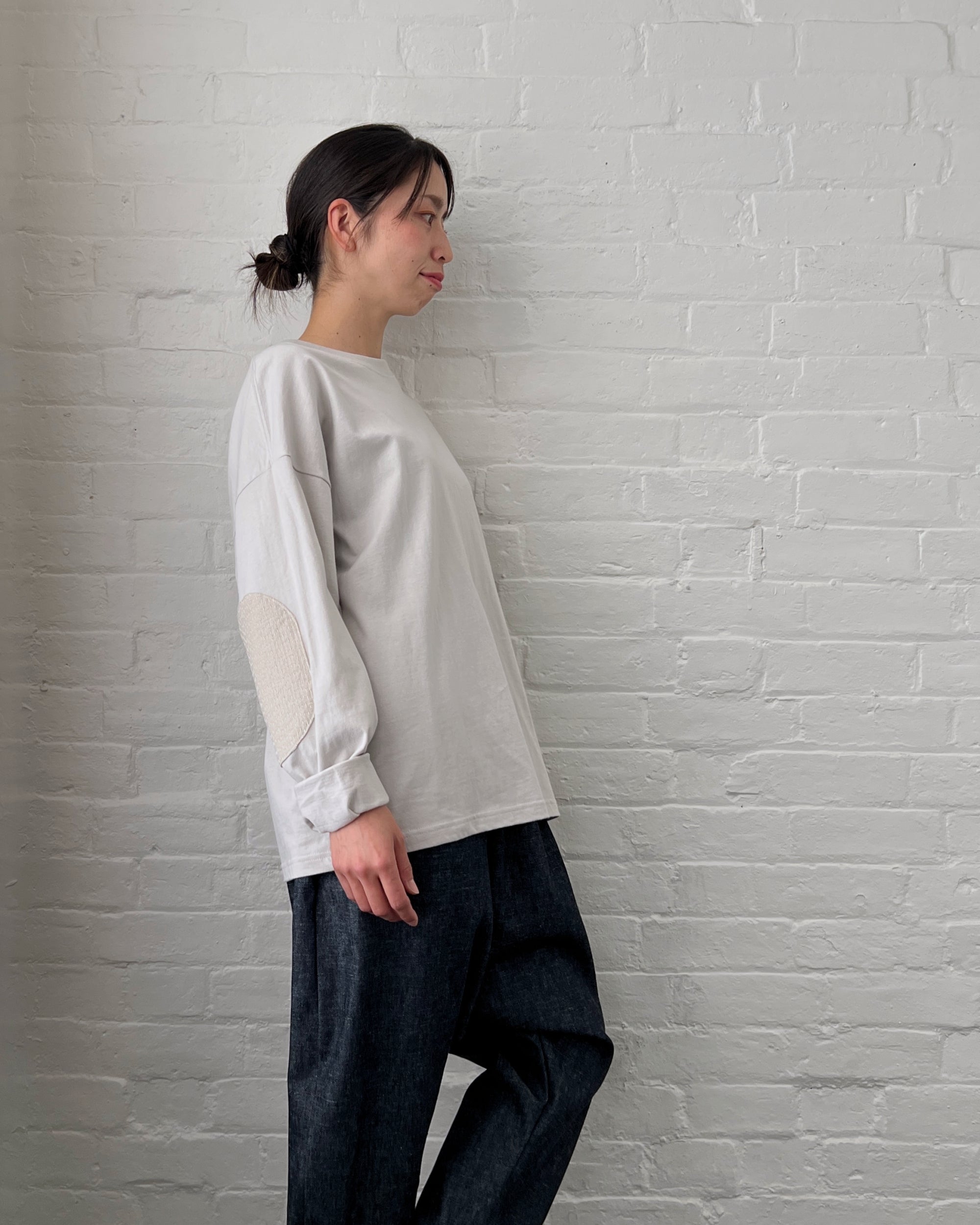 TERAS : sashiko long sleeve t-shirt