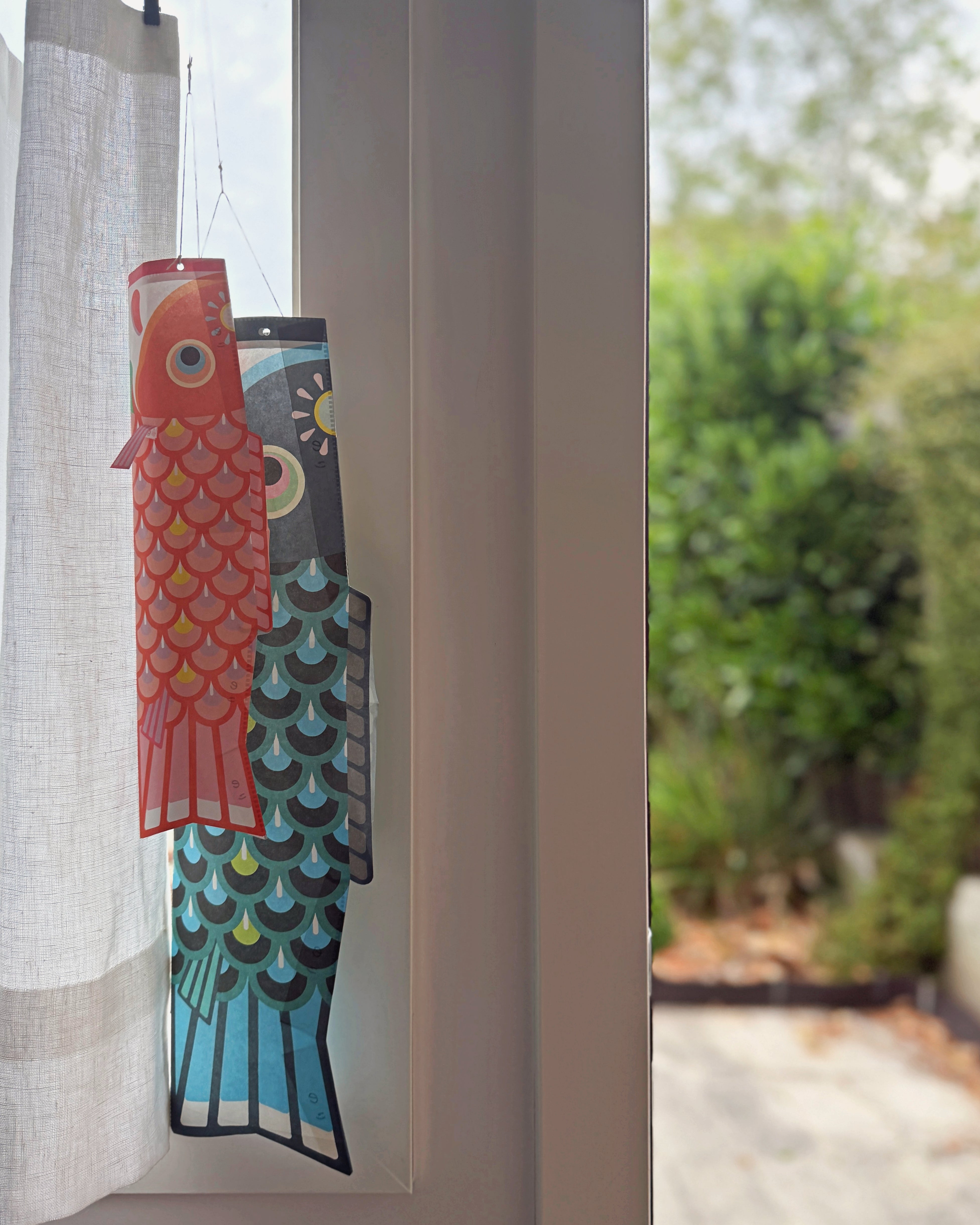 vintage paper koi