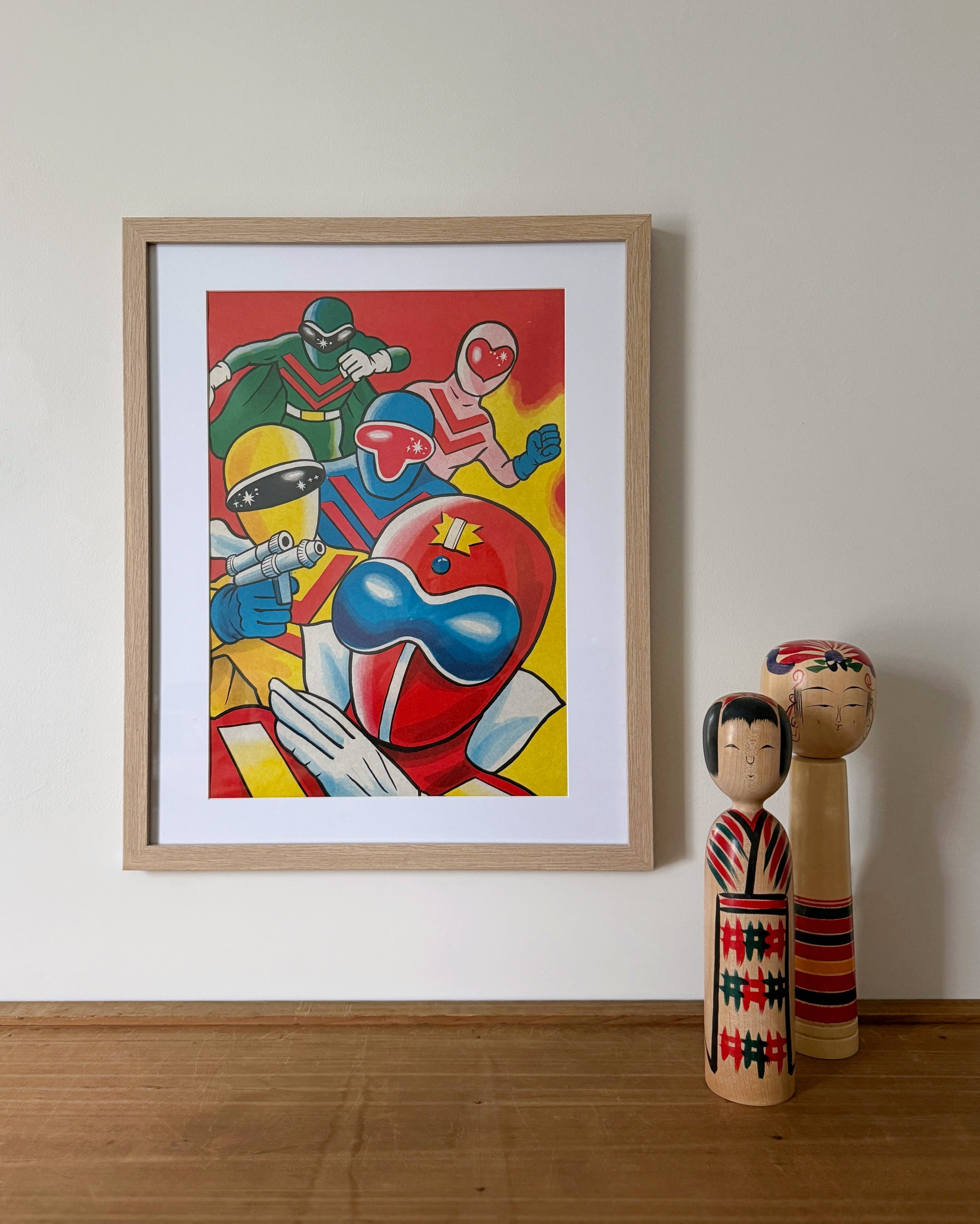 vintage poster : Himitsu Sentai Gorenger