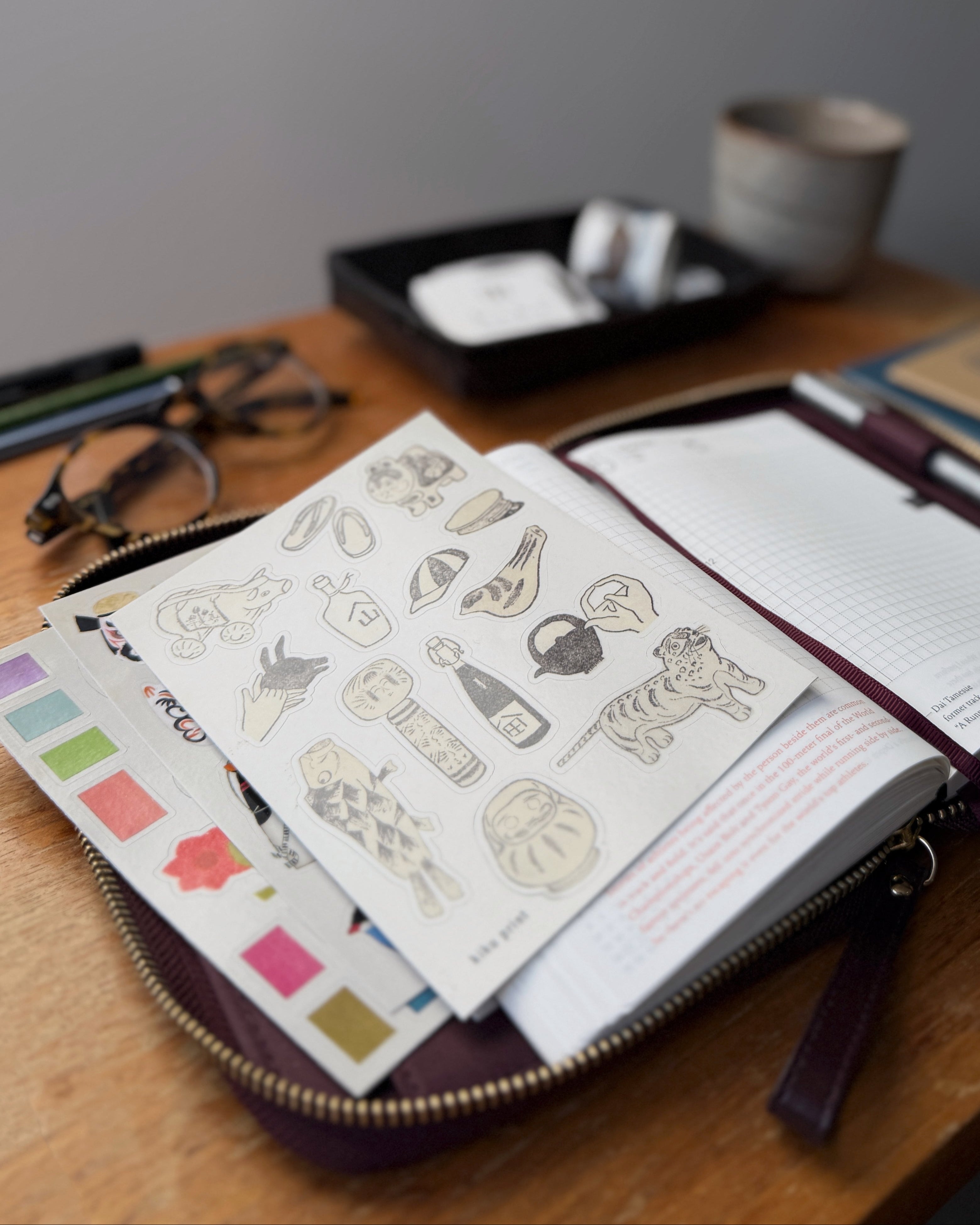 kiku print : sticker sheet - colour chart