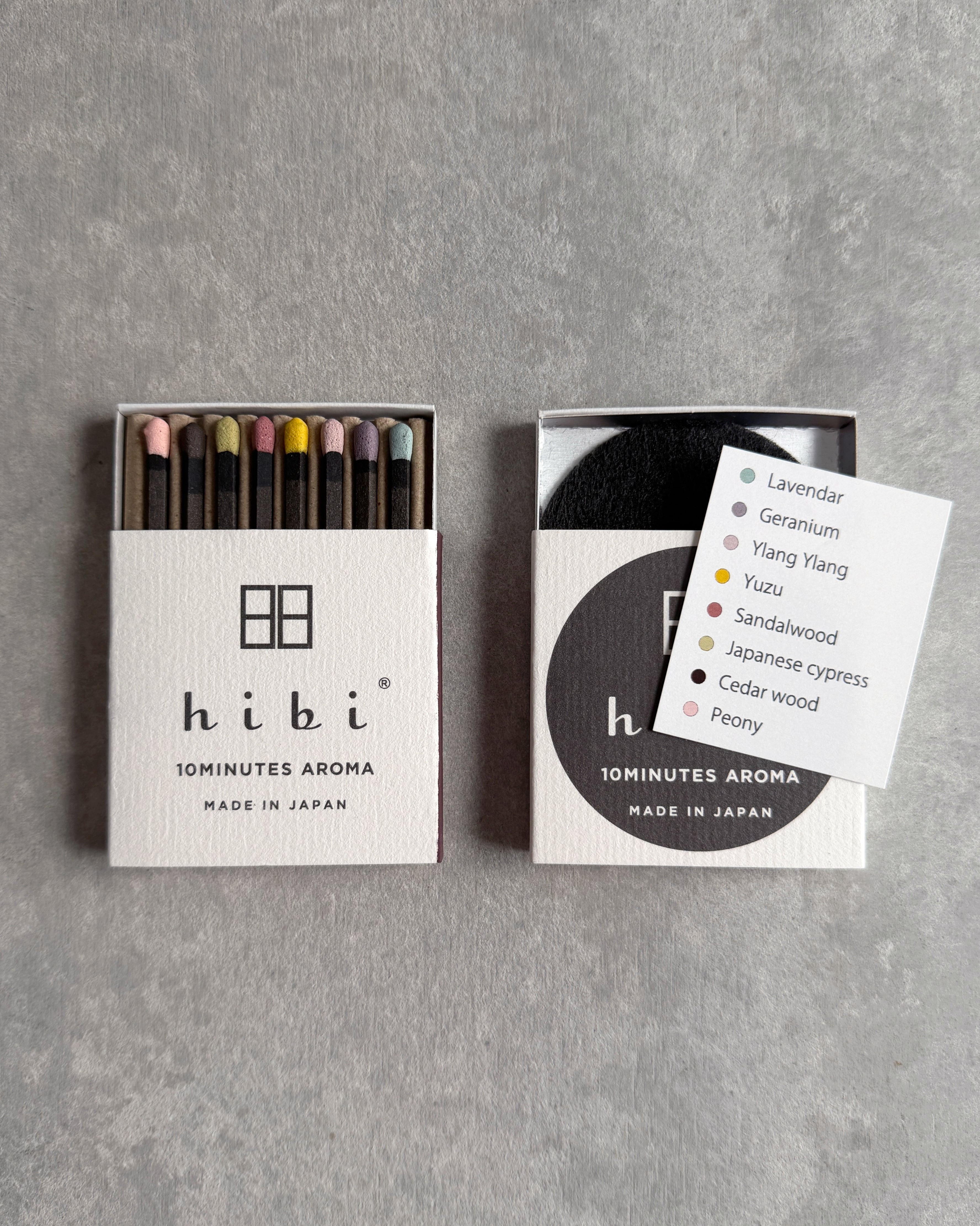 hibi 10 minute incense : limited edition box