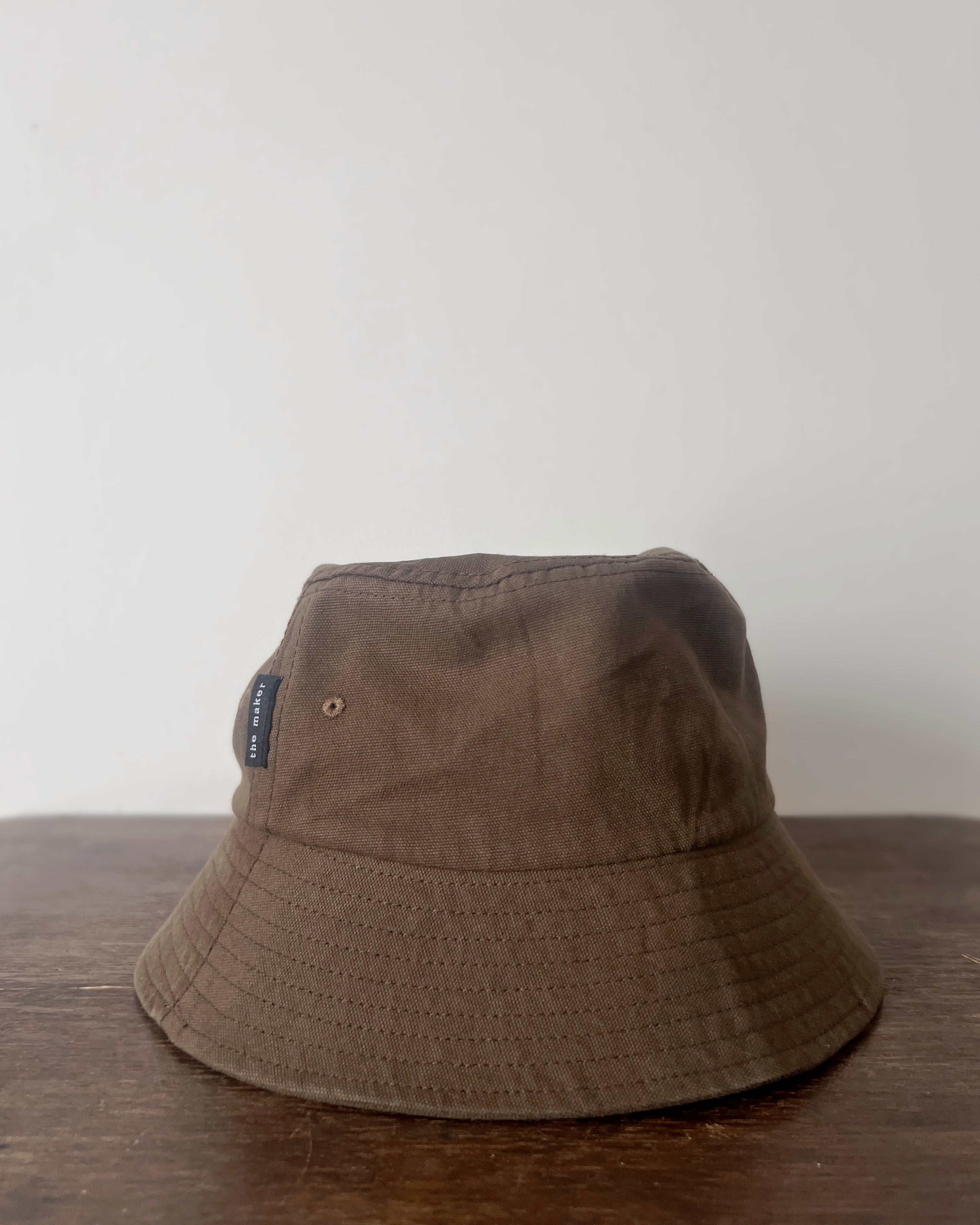 'm' for the maker : natsu bucket hat in coffee