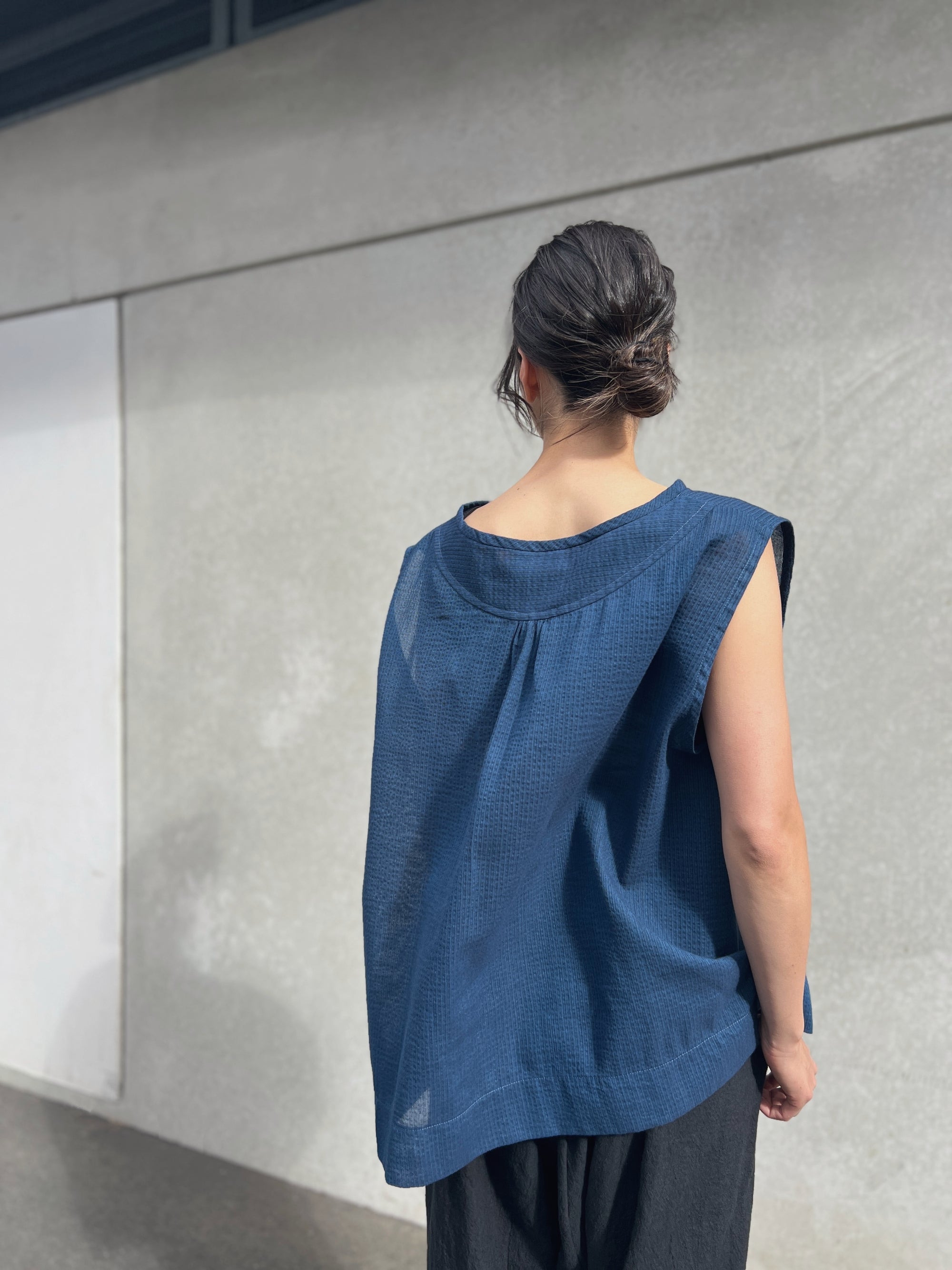 LJ struthers : loose weave cotton tunic